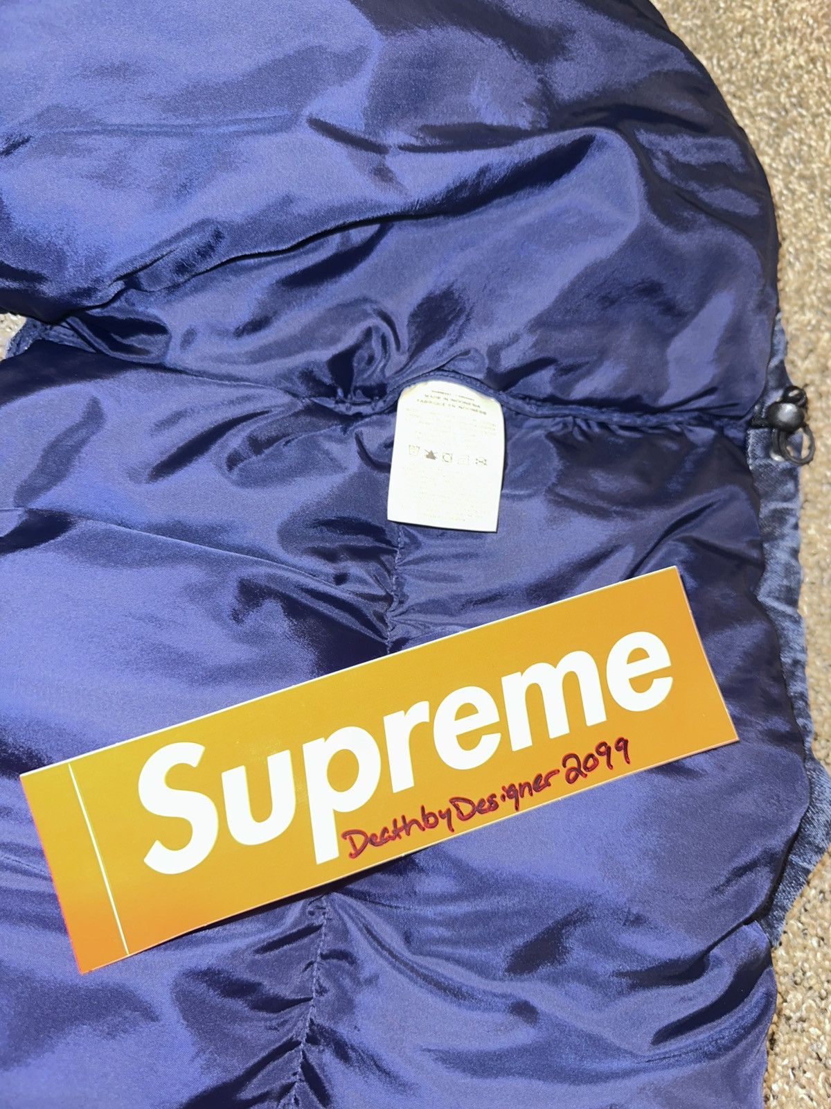 Nike × Supreme Supreme x Nike Denim Puffer Vest Size US L / EU 52-54 / 3 - 5 Thumbnail