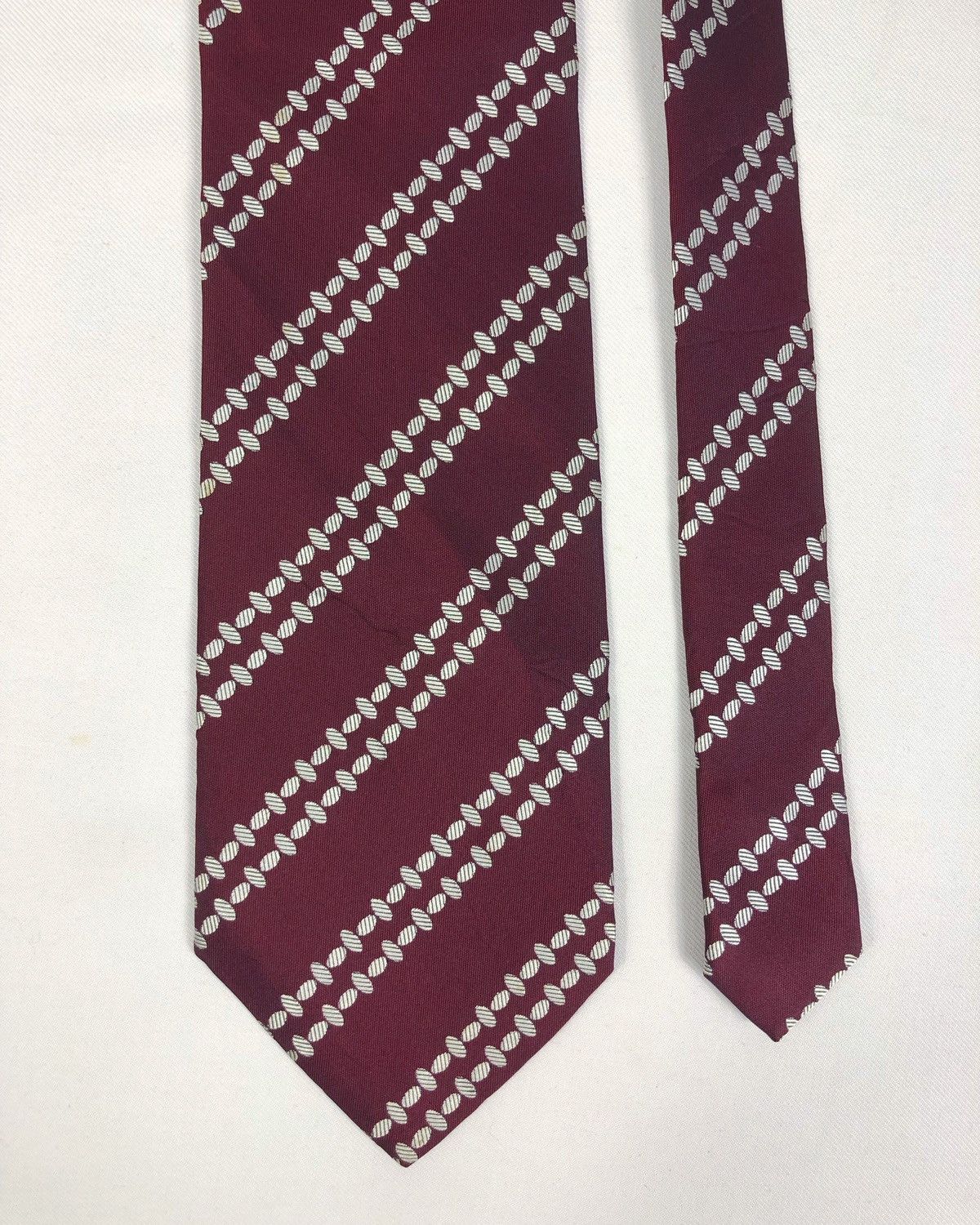 Balenciaga Rare Vintage Balenciaga Stripes Silk Tie Size ONE SIZE - 3 Thumbnail