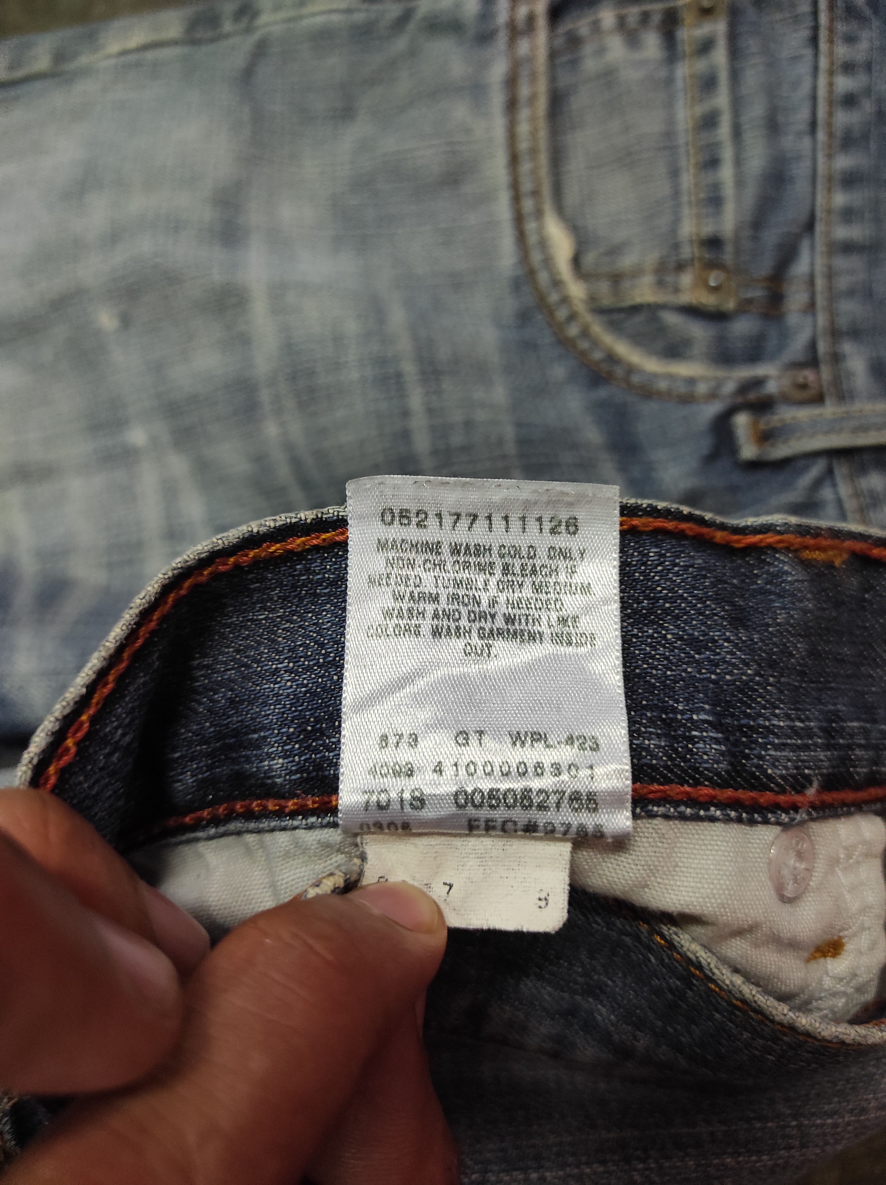 LVC × Levi's Vintage Clothing 505 DISTRESSED LEVIS REGULAR FIT DENIM JEANS Size US 34 / EU 50 - 10 Thumbnail