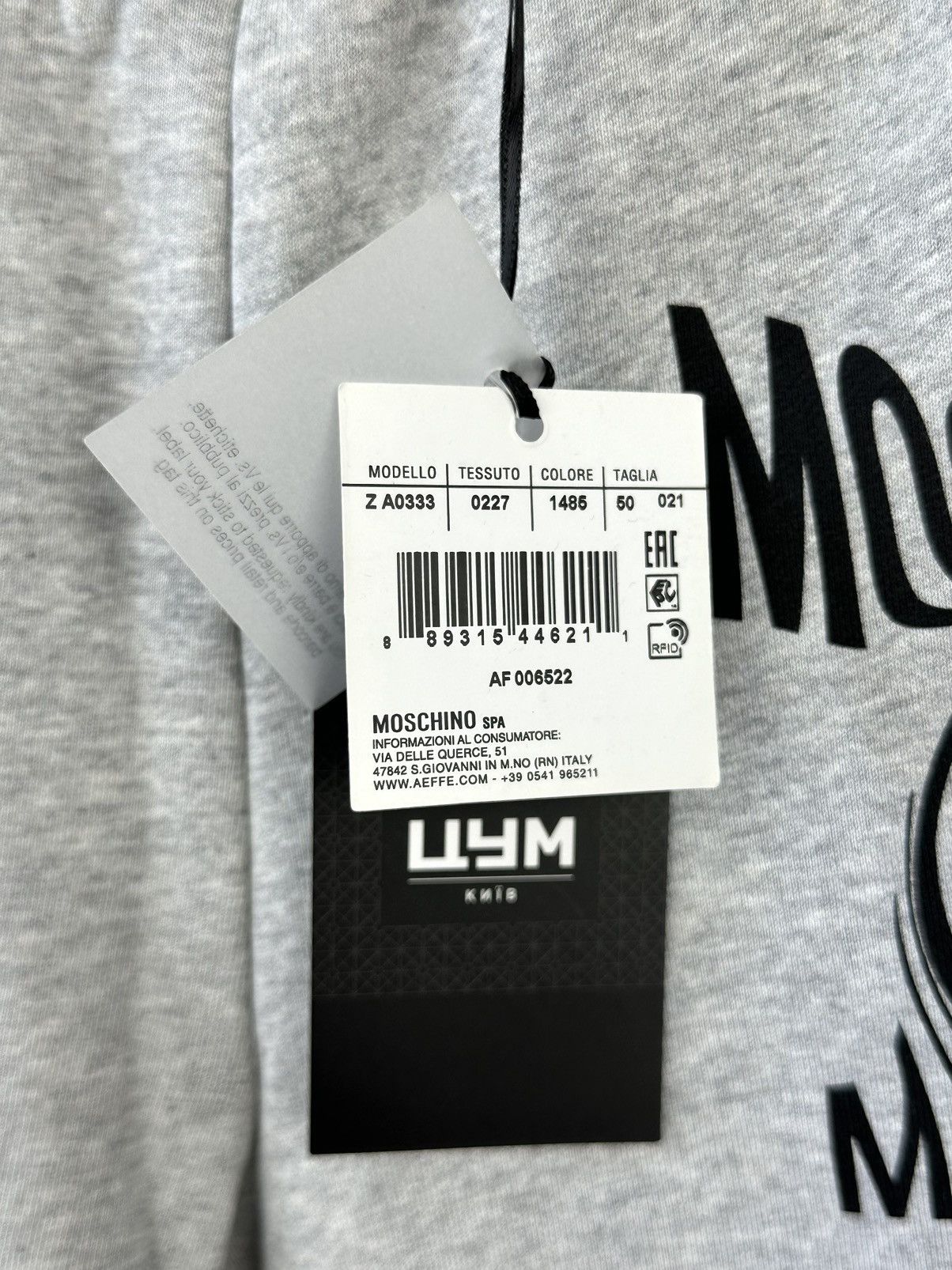 Moschino NEW Moschino Couture Milano Grey Cotton Women’s Trousers Size 36" / US 14 / IT 50 - 4 Thumbnail