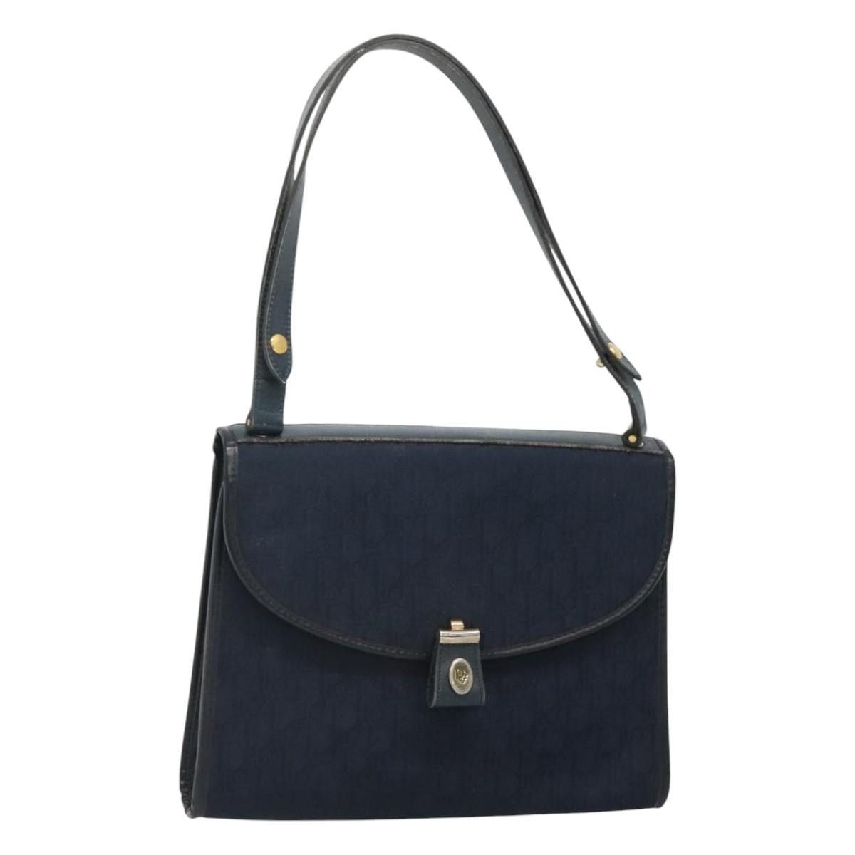 Dior DIOR Trotter Canvas Shoulder Bag Navy Size ONE SIZE - 1 Thumbnail