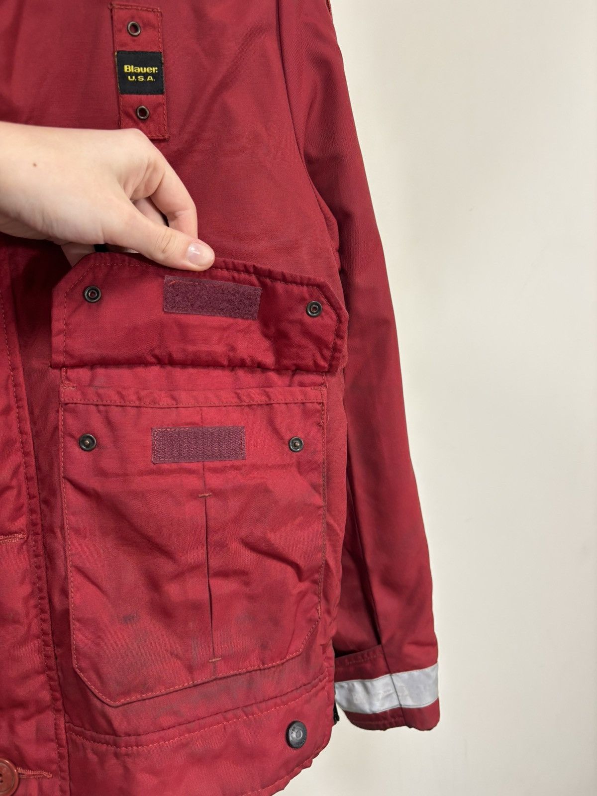 Other Blauer Vintage Men’s Red Insulated USA Police Bomber Jacket Size US M / EU 48-50 / 2 - 8 Thumbnail