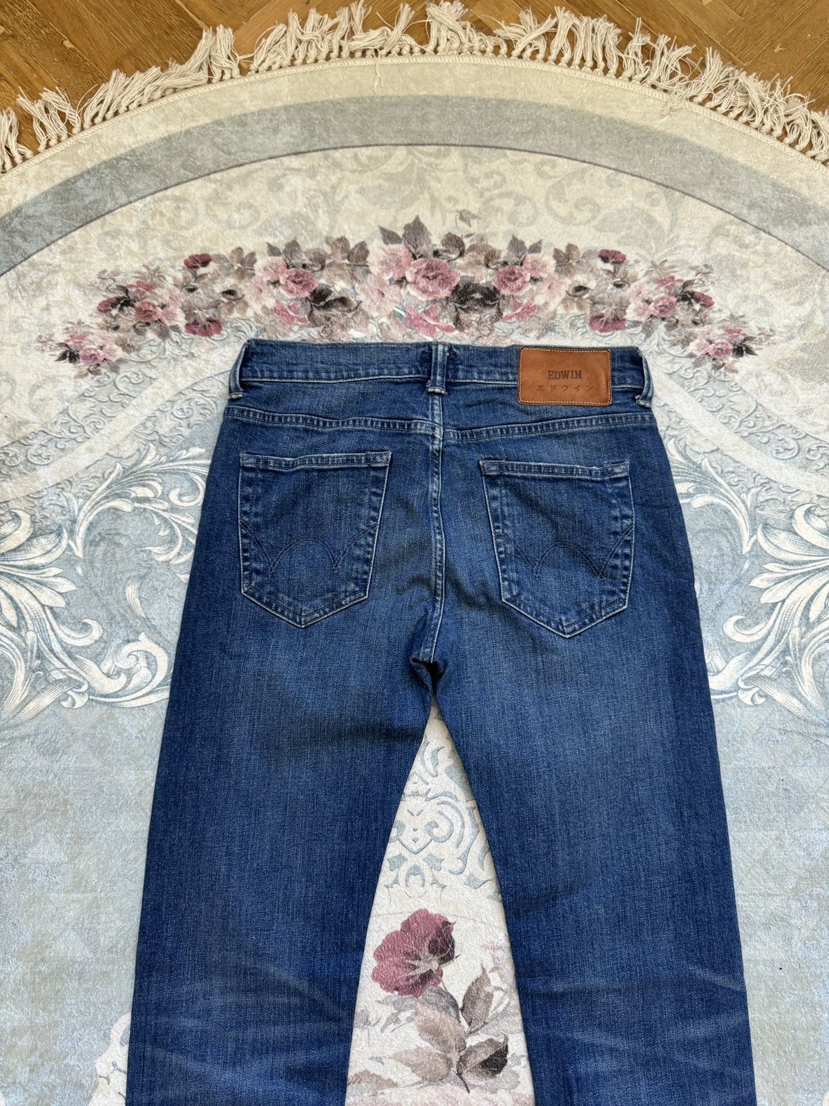 Edwin Edwin blue ED-80 Slim tapered denim jeans pants Size US 29 - 15 Thumbnail