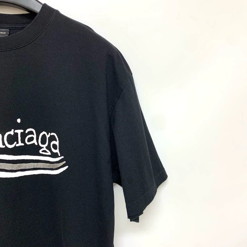 Balenciaga Balenciaga Doodle Cola Short Sleeve T-Shirt Size US S / EU 44-46 / 1 - 6 Thumbnail