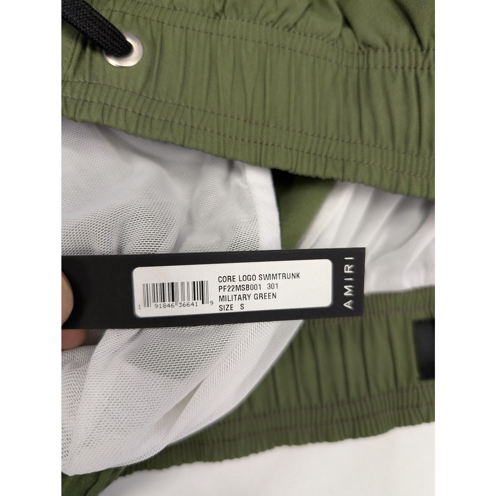 Amiri o1rshd1 Core Logo Swimtrunk Swim Wear Shorts Military Green Size US 30 / EU 46 - 13 Thumbnail