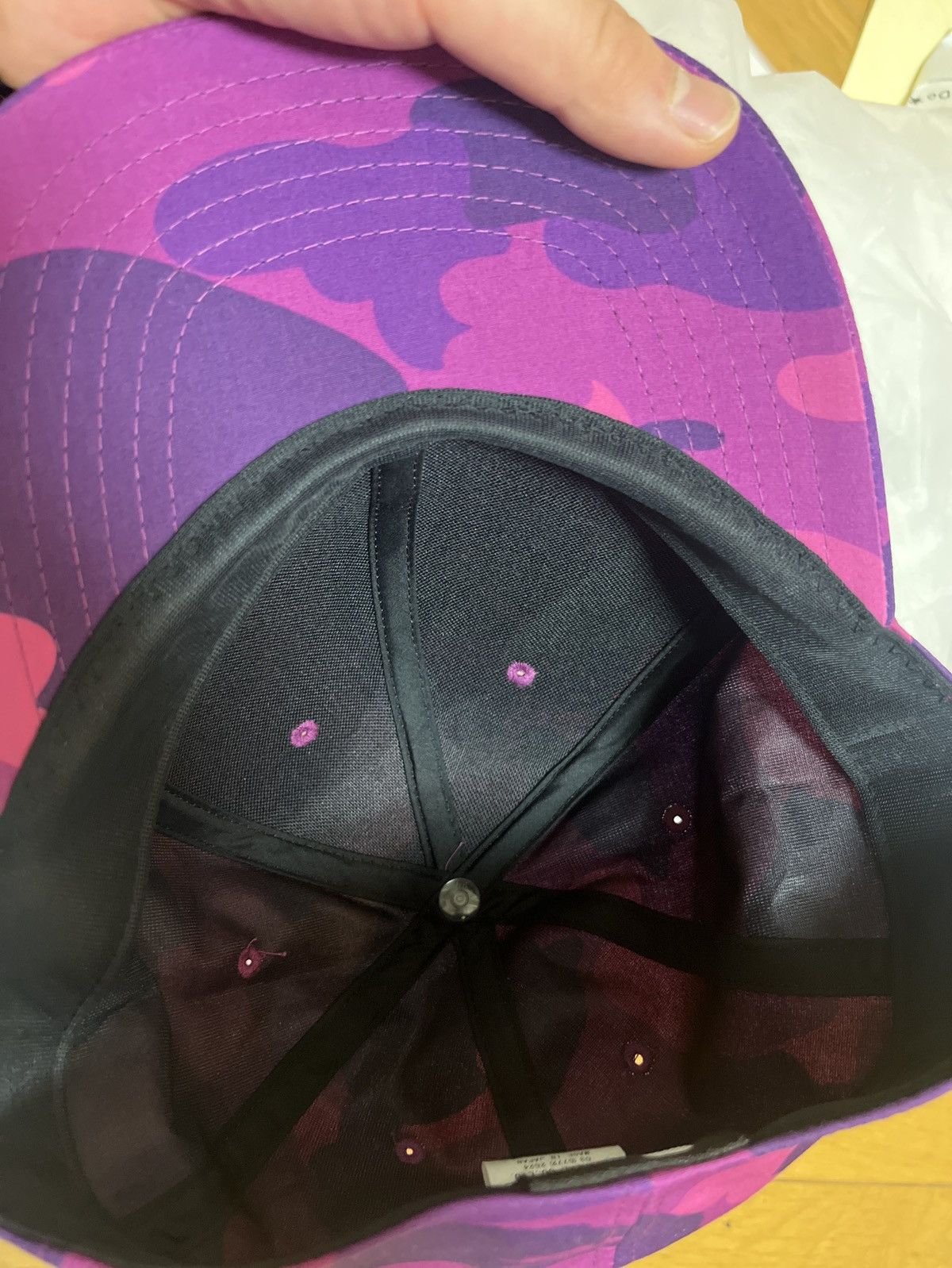 Bape Bape purple camo hat Size ONE SIZE - 2 Thumbnail
