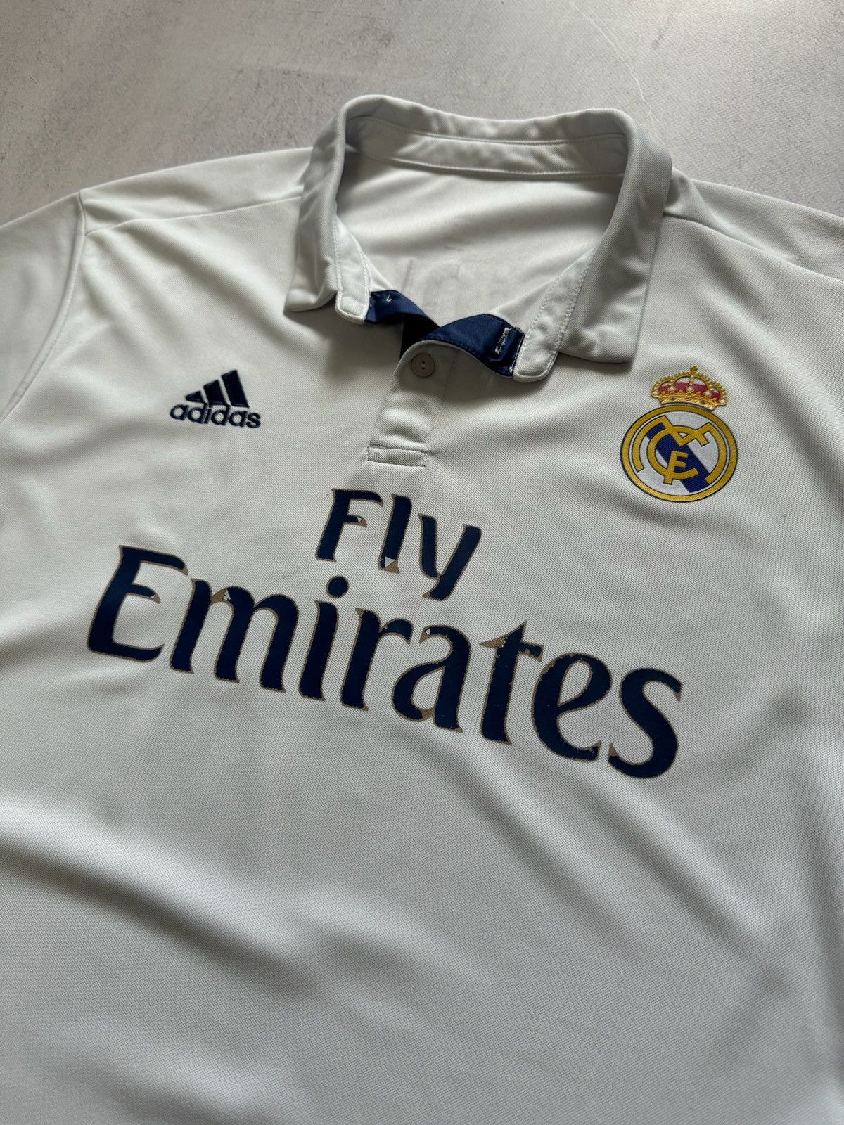 Other HUMOR Vintage Real Madrid Pique Jersey Soccer T Shirt Adidas Size US L / EU 52-54 / 3 - 11 Thumbnail