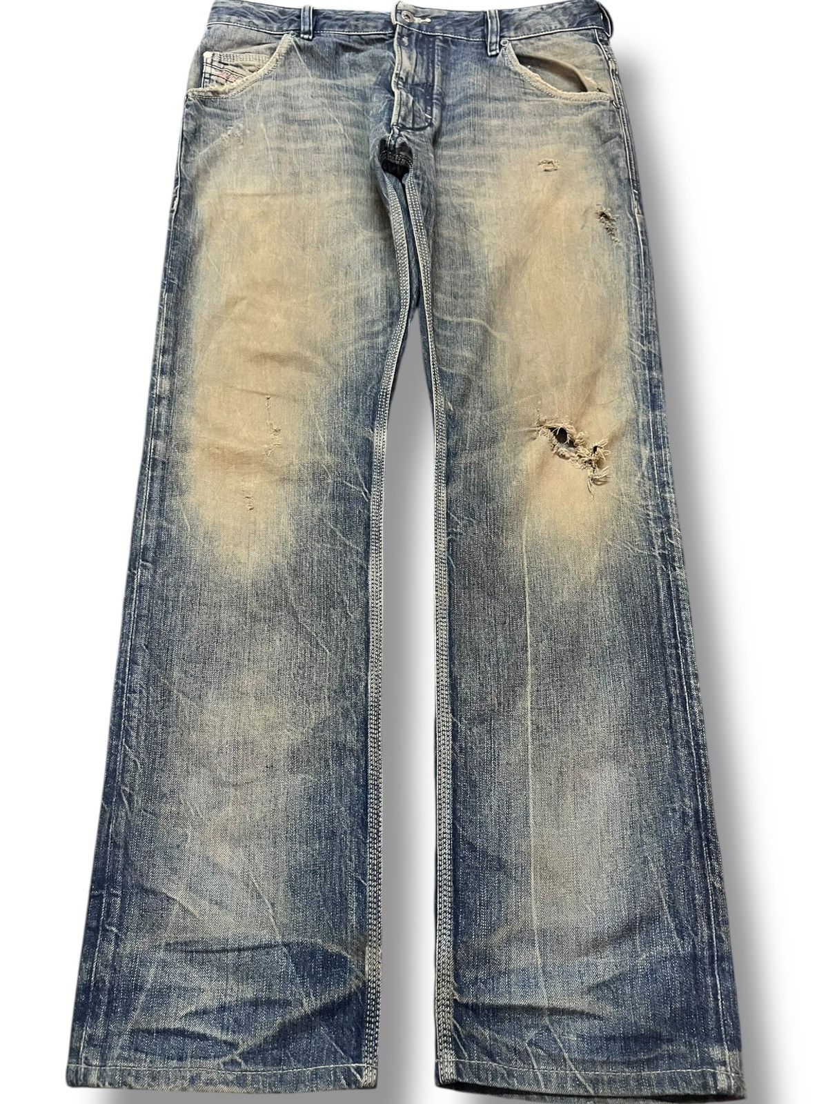 Diesel Vintage Diesel Krooley Mudwash Distressed Denim Size US 35 - 1 Thumbnail