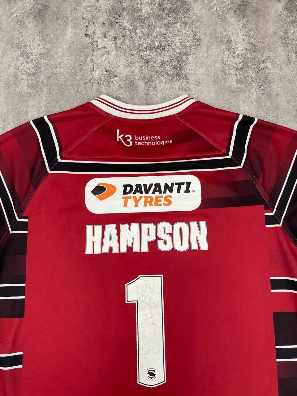 Hummel Hummel Wigan Warriors Men Rugby Jersey Red Black 2023 Size US L / EU 52-54 / 3 - 6 Thumbnail