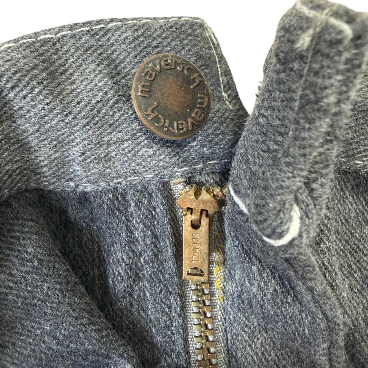 Vintage Vintage 70s Maverick Automaticks Gray Straight Jeans 42x31 Size US 42 / EU 58 - 5 Thumbnail