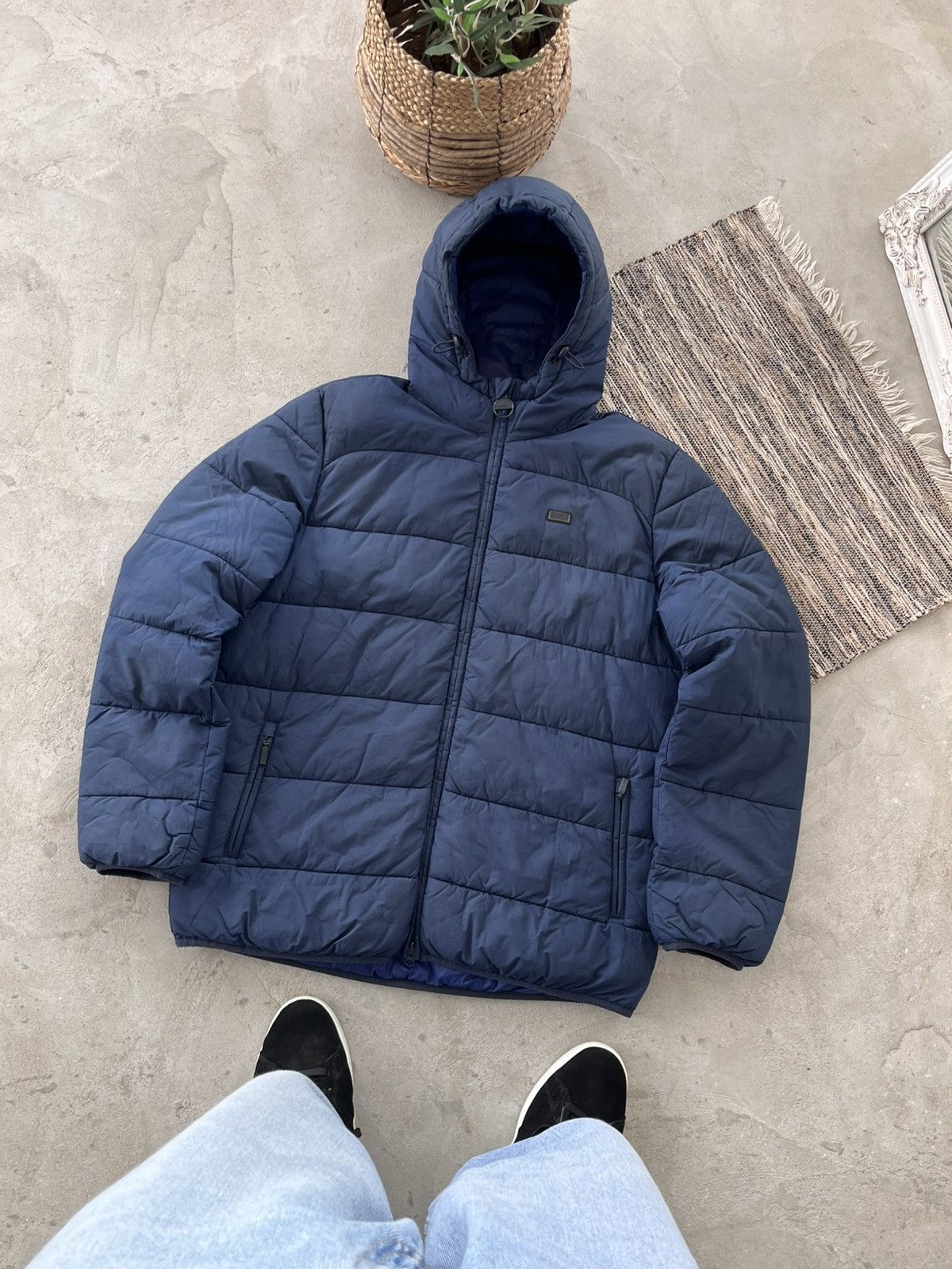 Barbour Vintage Barbour International Court Quilt Jacket Navy Y2K Size US L / EU 52-54 / 3 - 1 Thumbnail