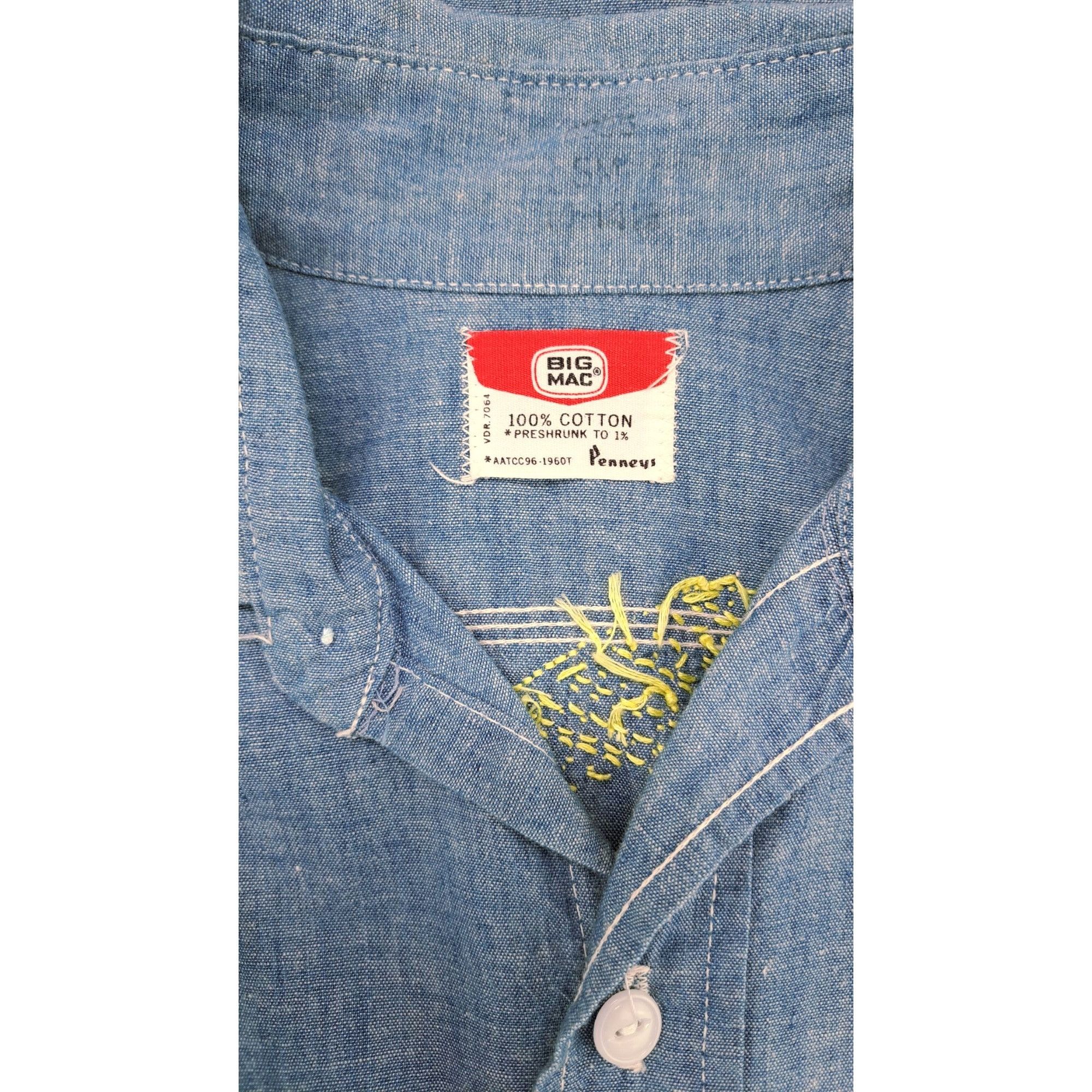 Big Mac Vintage Big Mac Chambray Shirt Speedy Gonzales Embroidery JC Size US S / EU 44-46 / 1 - 5 Thumbnail
