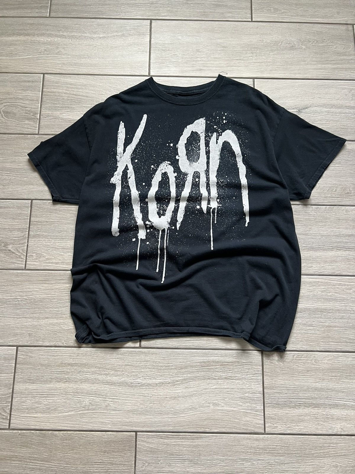 Band Tees Vintage Black Korn Logo Still Afieak Tee Size US XL / EU 56 / 4 - 2 Thumbnail