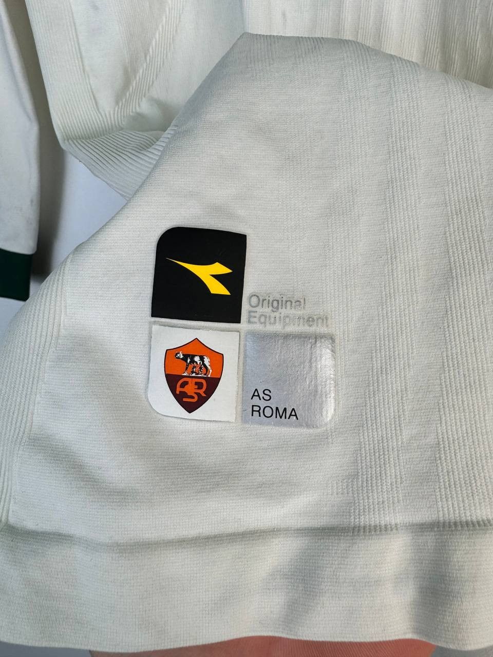 Diadora × Vintage Match worn AS Roma European away football shirt jersey Size US M / EU 48-50 / 2 - 3 Thumbnail