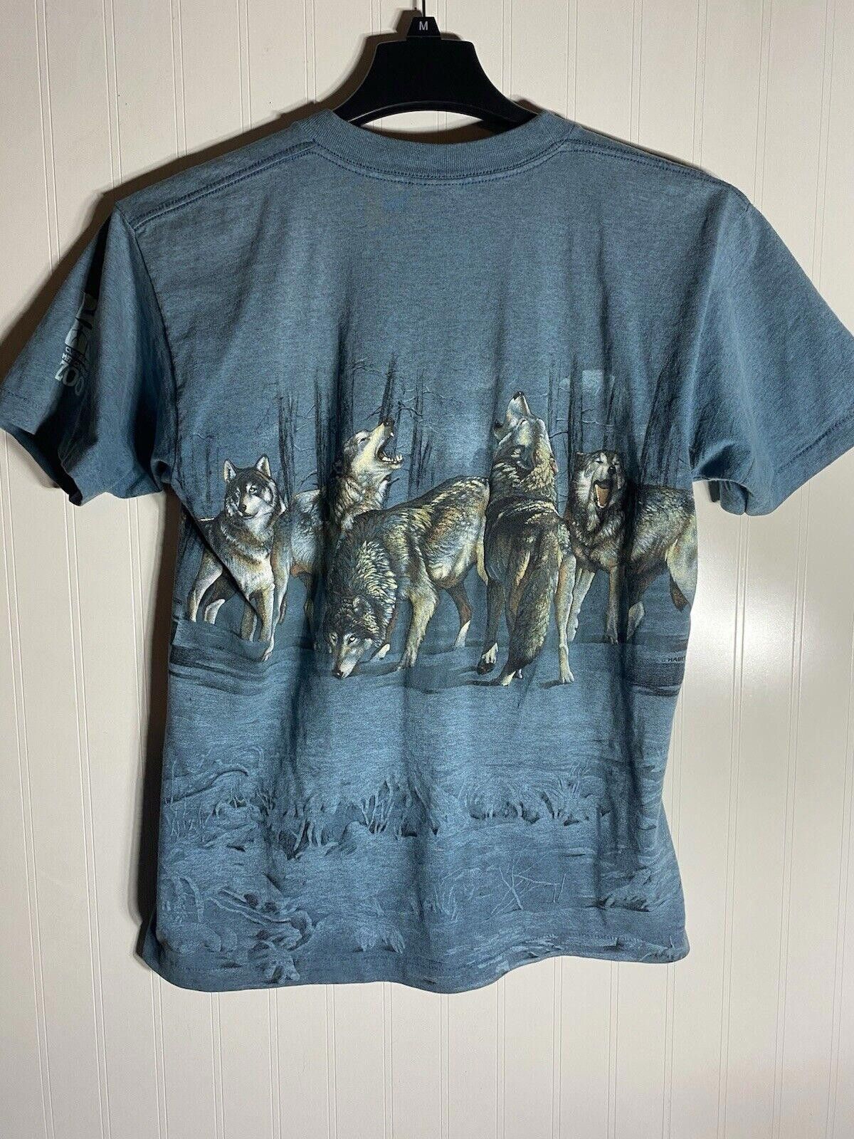 Designer Vintage Signal Sport 90s Wolves T Shirt Medium Nature Size US M / EU 48-50 / 2 - 3 Thumbnail