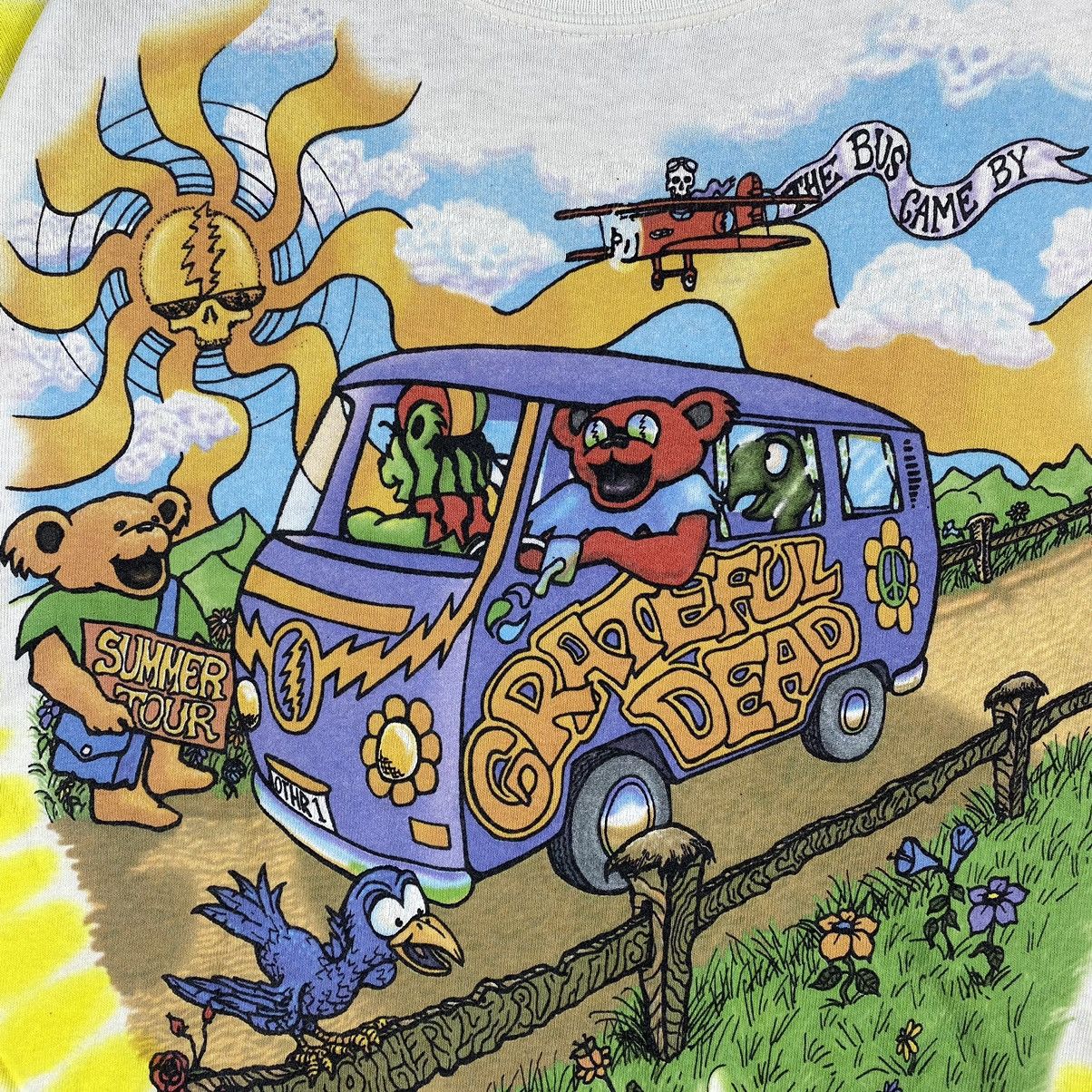 Band Tees VINTAGE 1994 GRATEFUL DEAD SUMMER TOUR LIQUID BLUE TEE Size US S / EU 44-46 / 1 - 4 Thumbnail