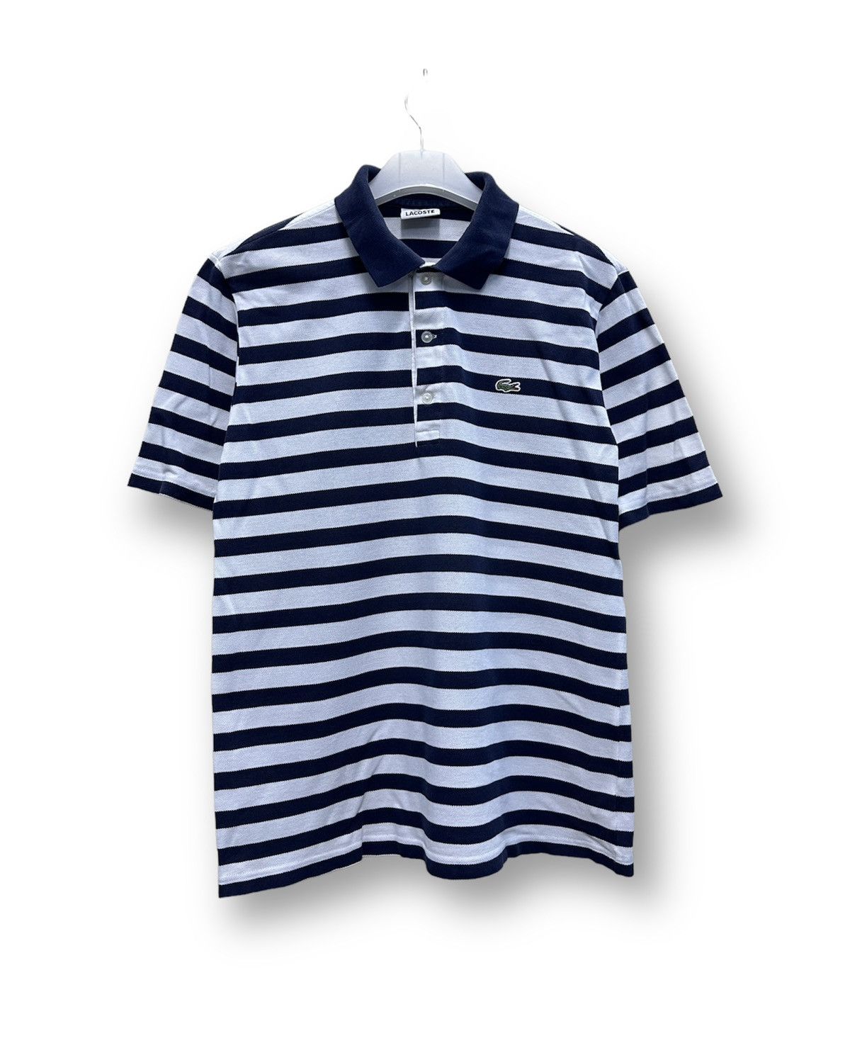 Lacoste × Vintage Vintage Lacoste Japan Polo Stripe Shirt A239 Size US S / EU 44-46 / 1 - 1 Thumbnail