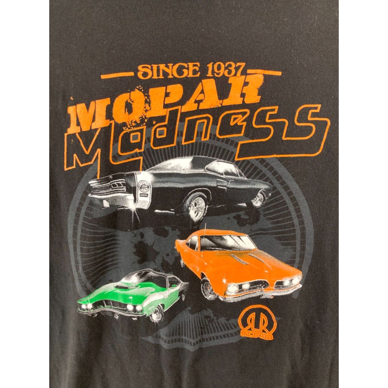 Vintage MOPAR Mens T-Shirt 2XL Black Cotton Jersey Short Sleeve Crew Neck Car Racing Size US XXL / EU 58 / 5 - 5 Thumbnail