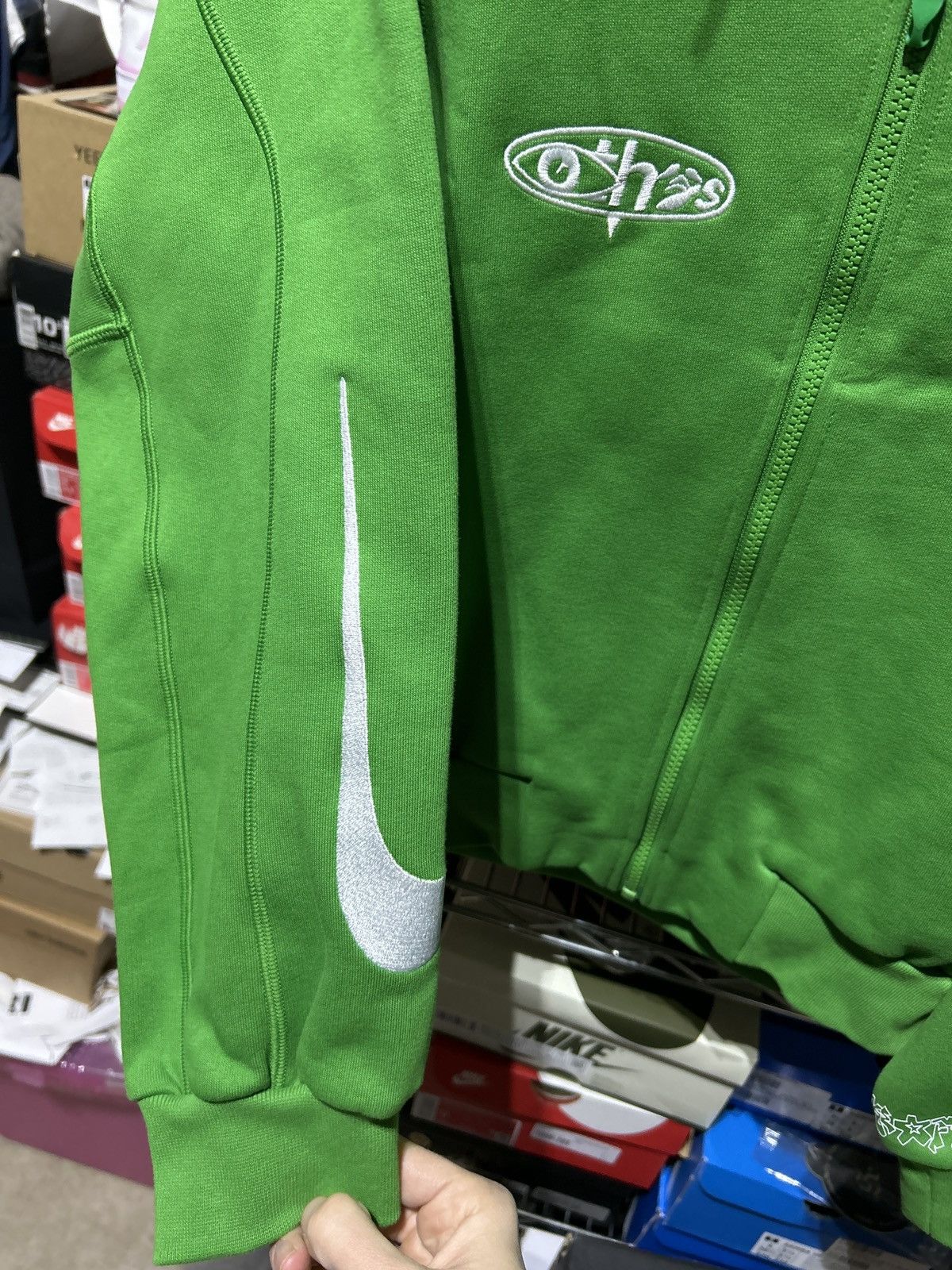 Nike × Off-White Nike x Off-White MC Track Jacket Kelly Green Size XS Size US XS / EU 42 / 0 - 5 Thumbnail