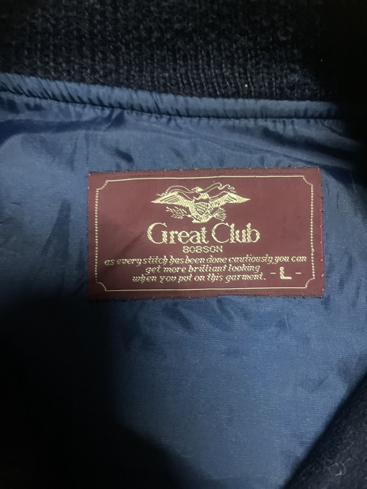 Vintage Vintage Great Club Varsity Jacket Size US M / EU 48-50 / 2 - 3 Thumbnail