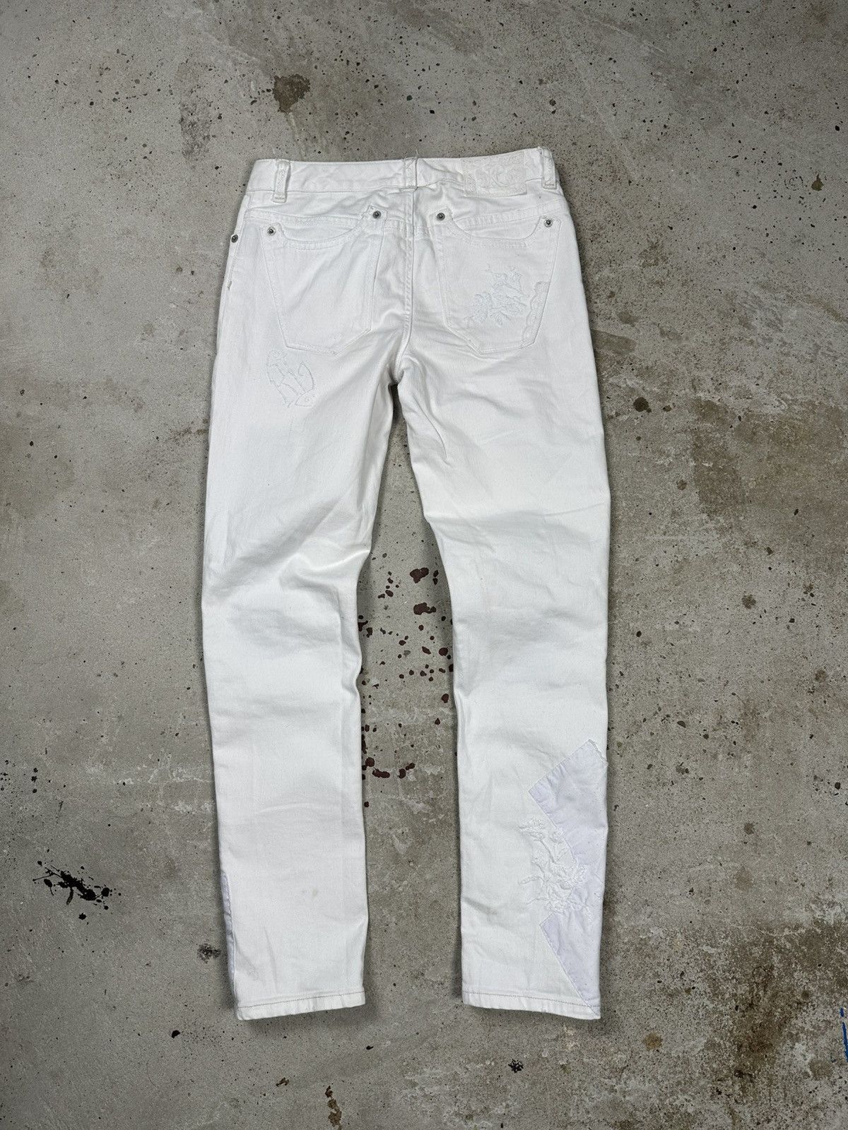 Polo Ralph Lauren × Vintage Vintage Y2K Ralph Lauren Reworked Patched Denim Pants Jeans Size US 27 - 2 Thumbnail