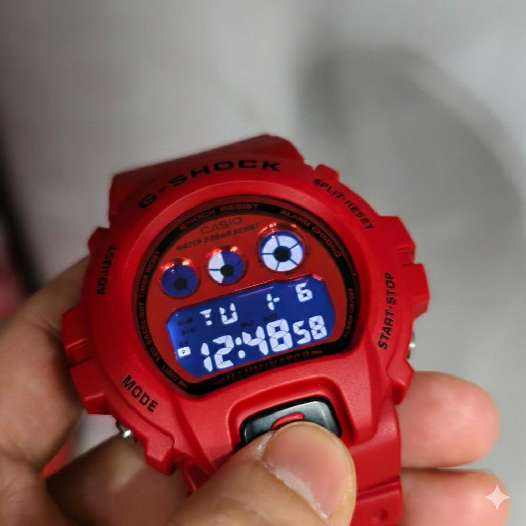 Casio Casio G-Shock DW-6900RRB-4JF Iconic Red Digital Watch NEW Size ONE SIZE - 5 Thumbnail