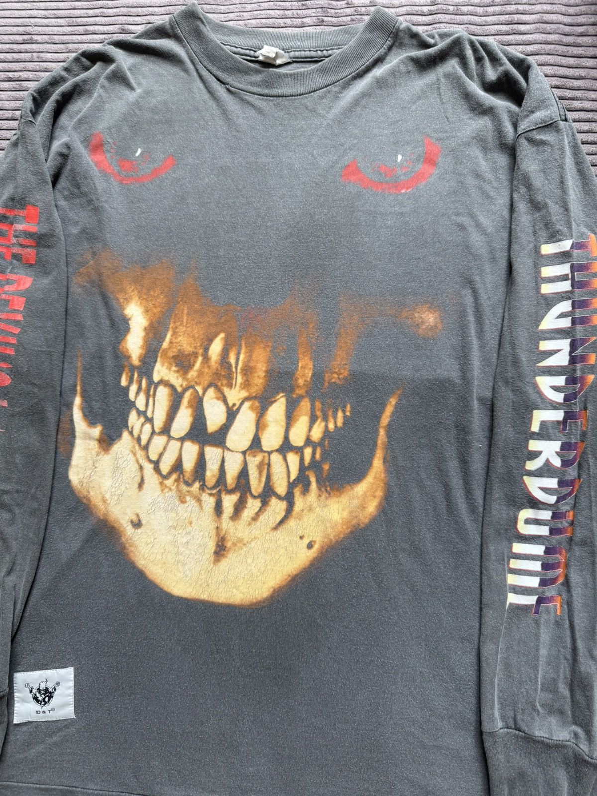 Thunderdome × Vintage Vintage 90s Thunderdome Devil’s Wish Rare Band Tee Gabber Size US XL / EU 56 / 4 - 4 Thumbnail