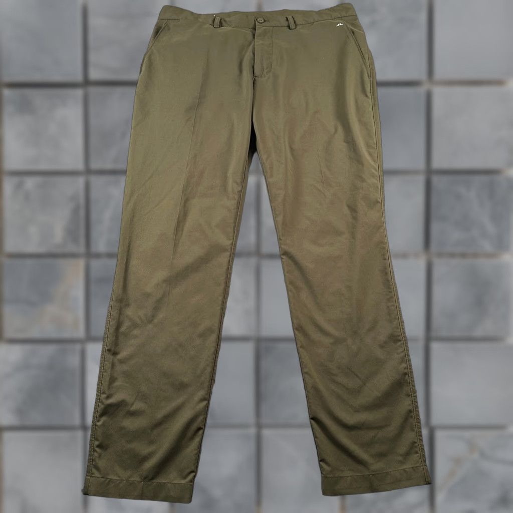J.Lindeberg J.Lindeberg Pants Mens 33x30 Elof Golf Pant Olive Stretch Performance Recycled Size US 33 - 1 Thumbnail