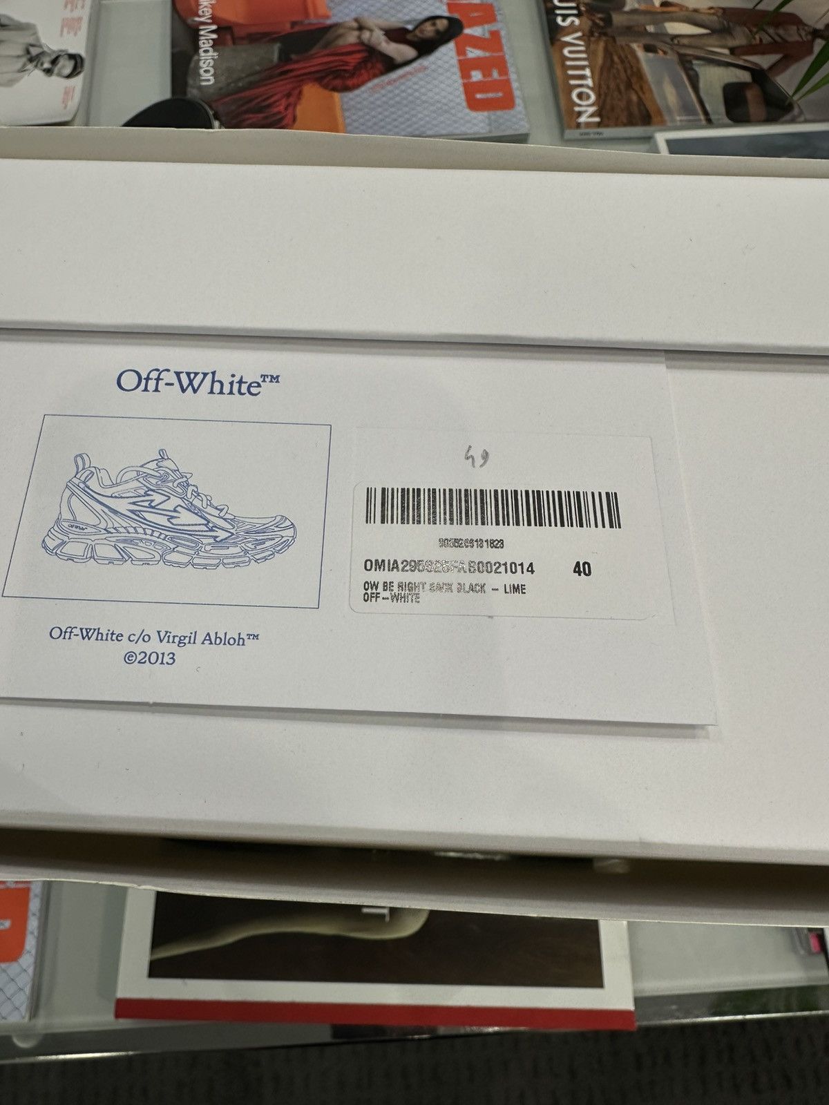 Off-White OFF-WHITE - Be Right Back Sneakers Black Lime Size US 7 / EU 40 - 7 Thumbnail