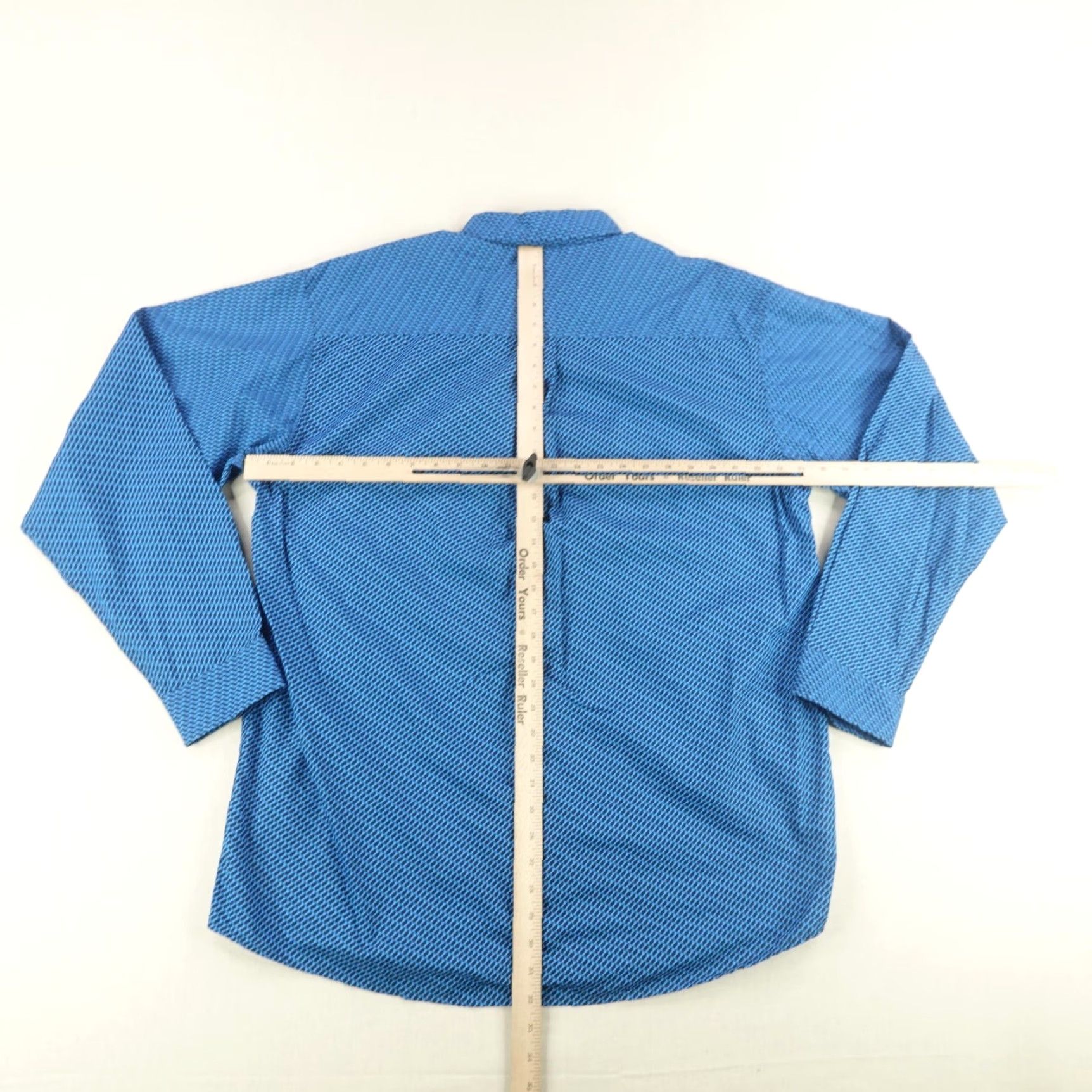 Vintage Cinch Mens Large Western Shirt Blue Geometric Cotton Long Sleeve Button-Down Rodeo Cowboy Size US L / EU 52-54 / 3 - 5 Thumbnail