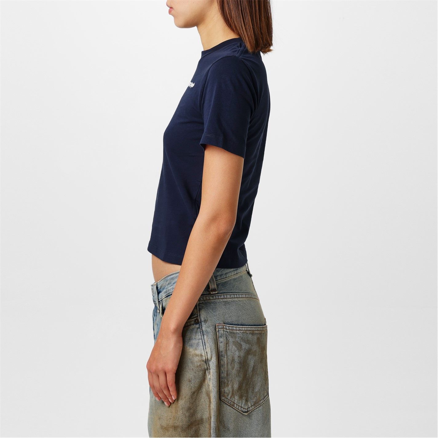 Palm Angels o1g2r1mq0325 Embroidered Logo T-Shirt in Navy Size XS / US 0-2 / IT 36-38 - 4 Thumbnail