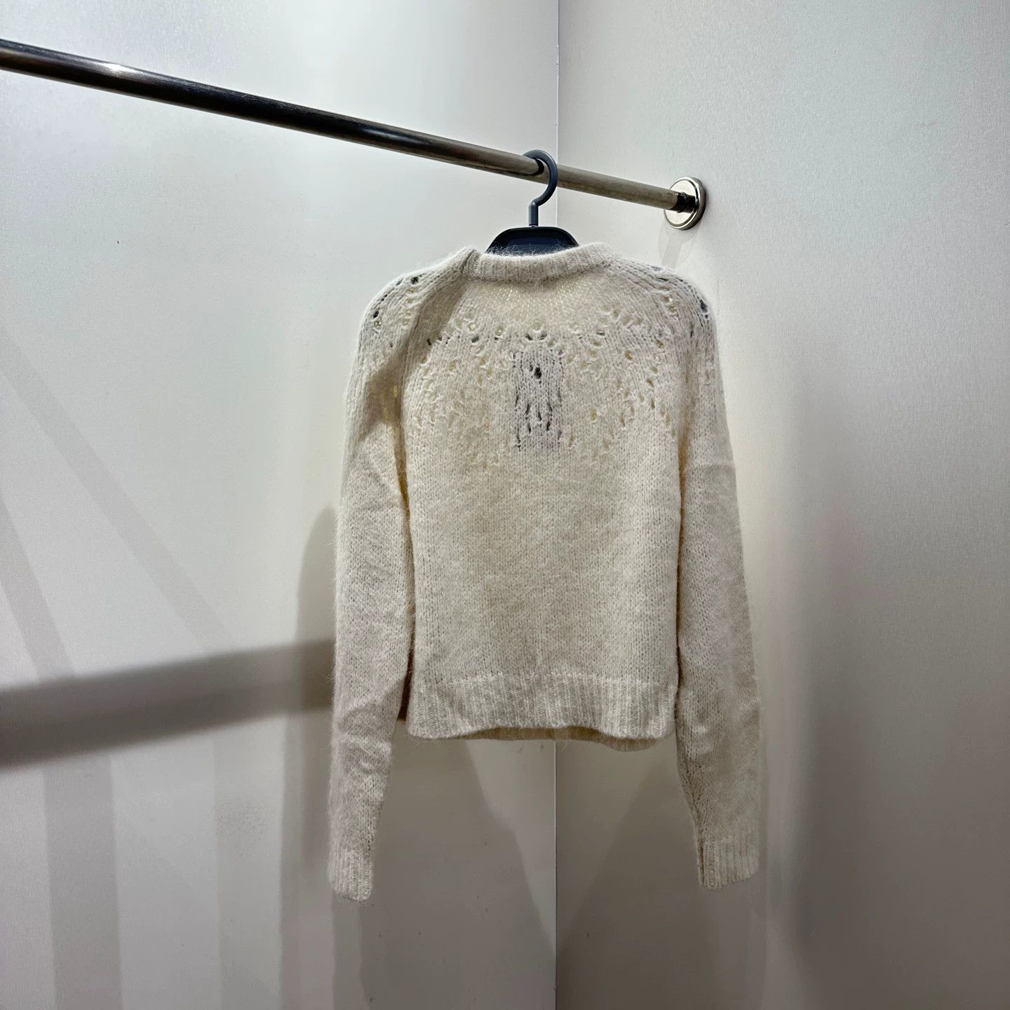 Celine Celine mar411 Alpaca Wool Open Knit LS Sweater S Size S / US 4 / IT 40 - 2 Thumbnail