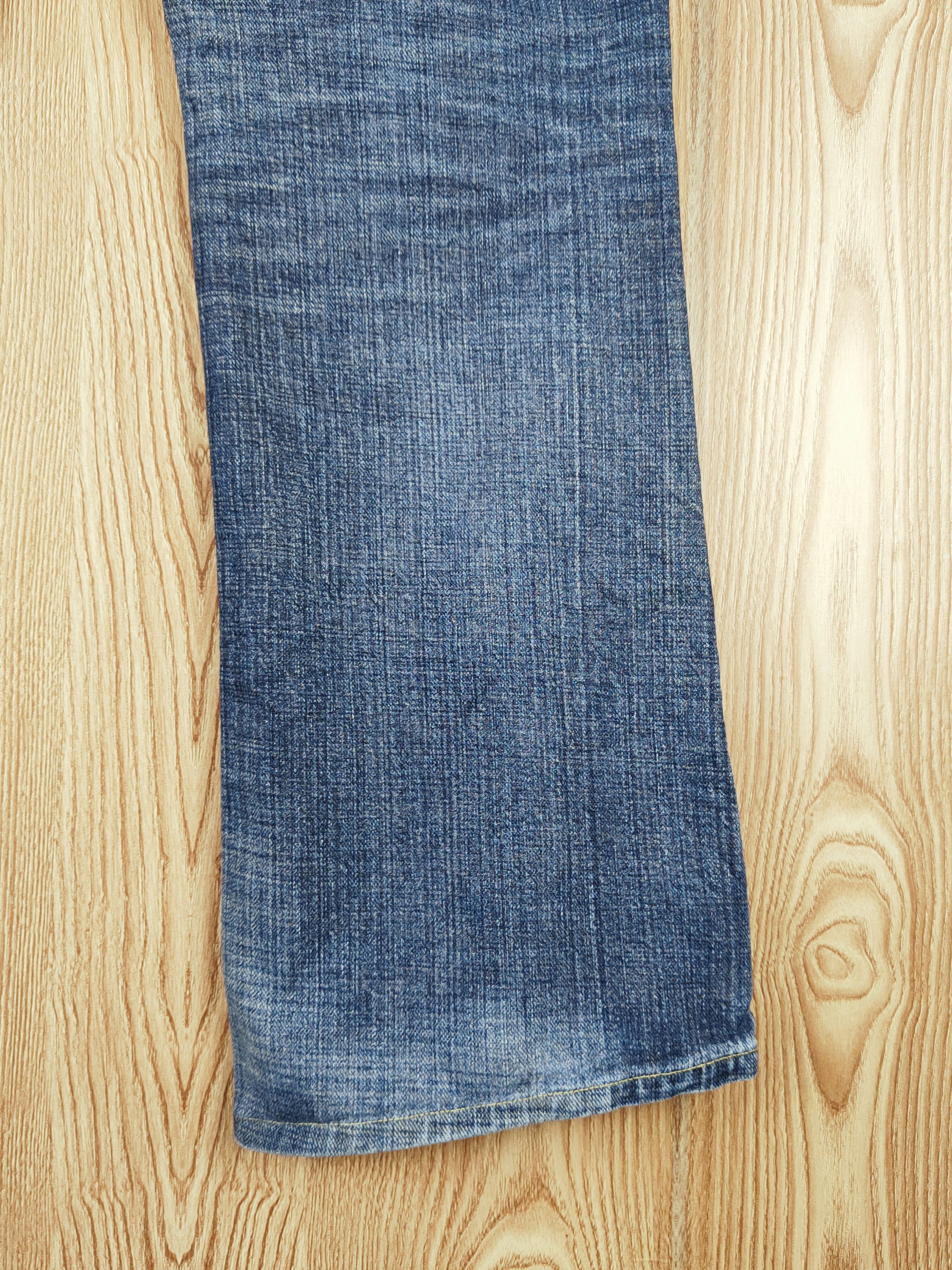 Japanese Brand GLHeart Dark Blue Distressed Ripped Jeans #S2690 Size 33" - 12 Thumbnail