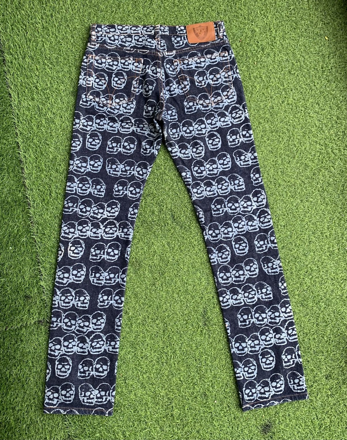 Hysteric Glamour 🔥Iconic 90s Vintage Hysteric Glamour Skull Head Over Printed Size US 29 - 14 Thumbnail