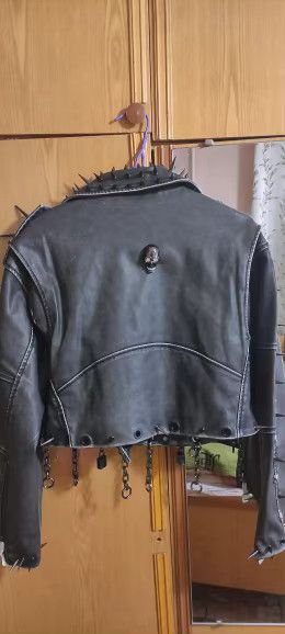 Designer × Japanese Brand Gothic Leather vintage Skull Jacket Size US M / EU 48-50 / 2 - 2 Thumbnail
