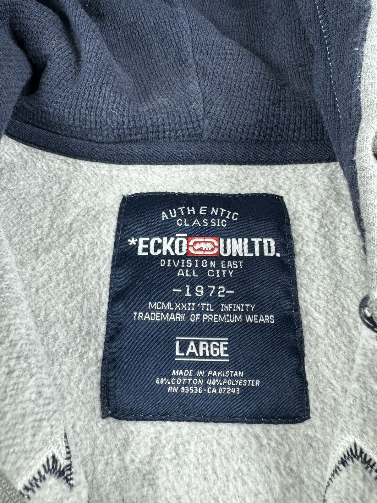 Ecko Unltd. Vintage Ecko Unltd Y2K Hip Hop Skateboarding Rap Zip Hoodie Size US L / EU 52-54 / 3 - 9 Thumbnail