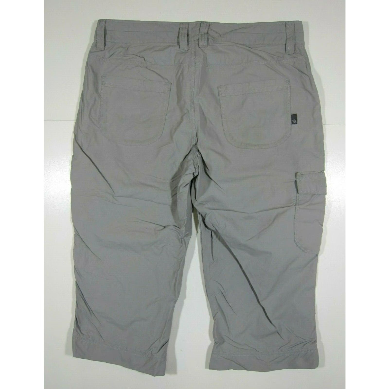 Mountain Hardwear Mountain Hardwear Nylon Grey Travel Hike Active Cargo Crop Capri Pant Size 10/42 Womens Crop Pant 32" Waist 18" Inseam Grey 80s 90s Travel Workwear Size 32" / US 10 / IT 46 - 2 Thumbnail