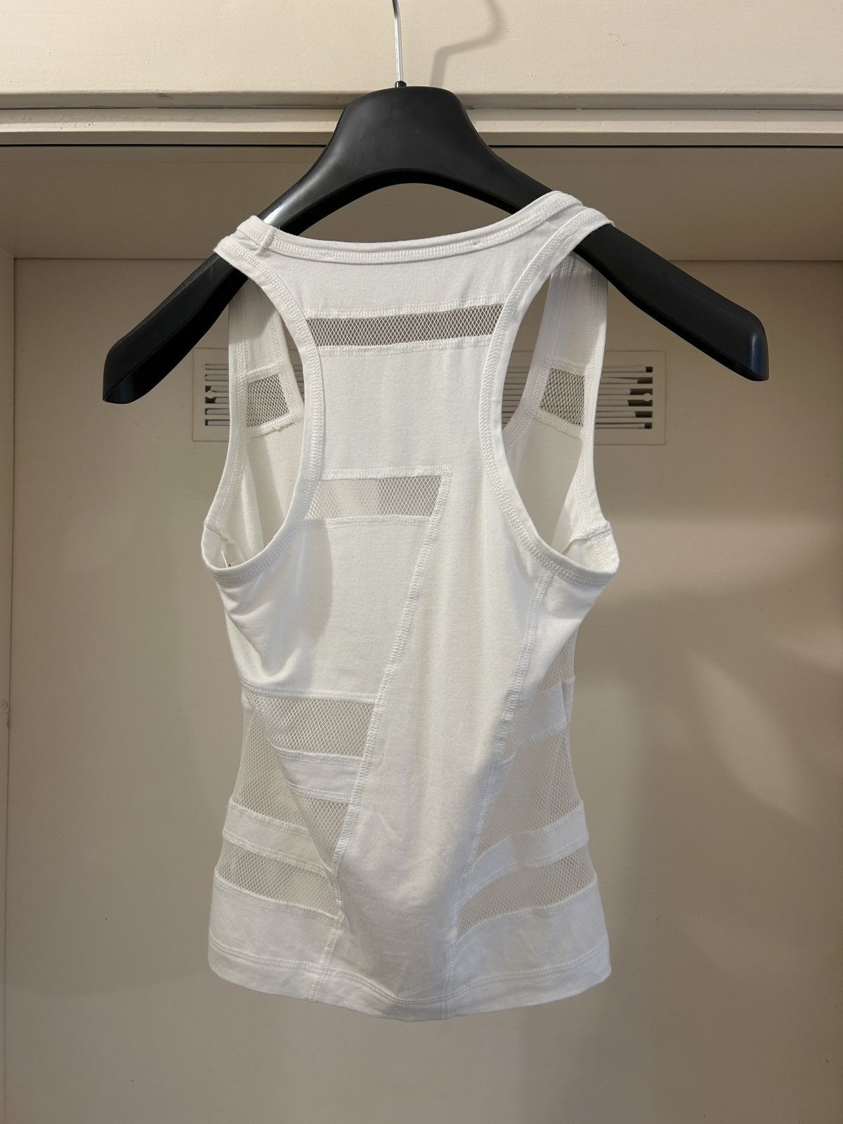 Dirk Bikkembergs 2000s mainline mesh inserts tanktop with "7" back motif Size S / US 4 / IT 40 - 2 Thumbnail