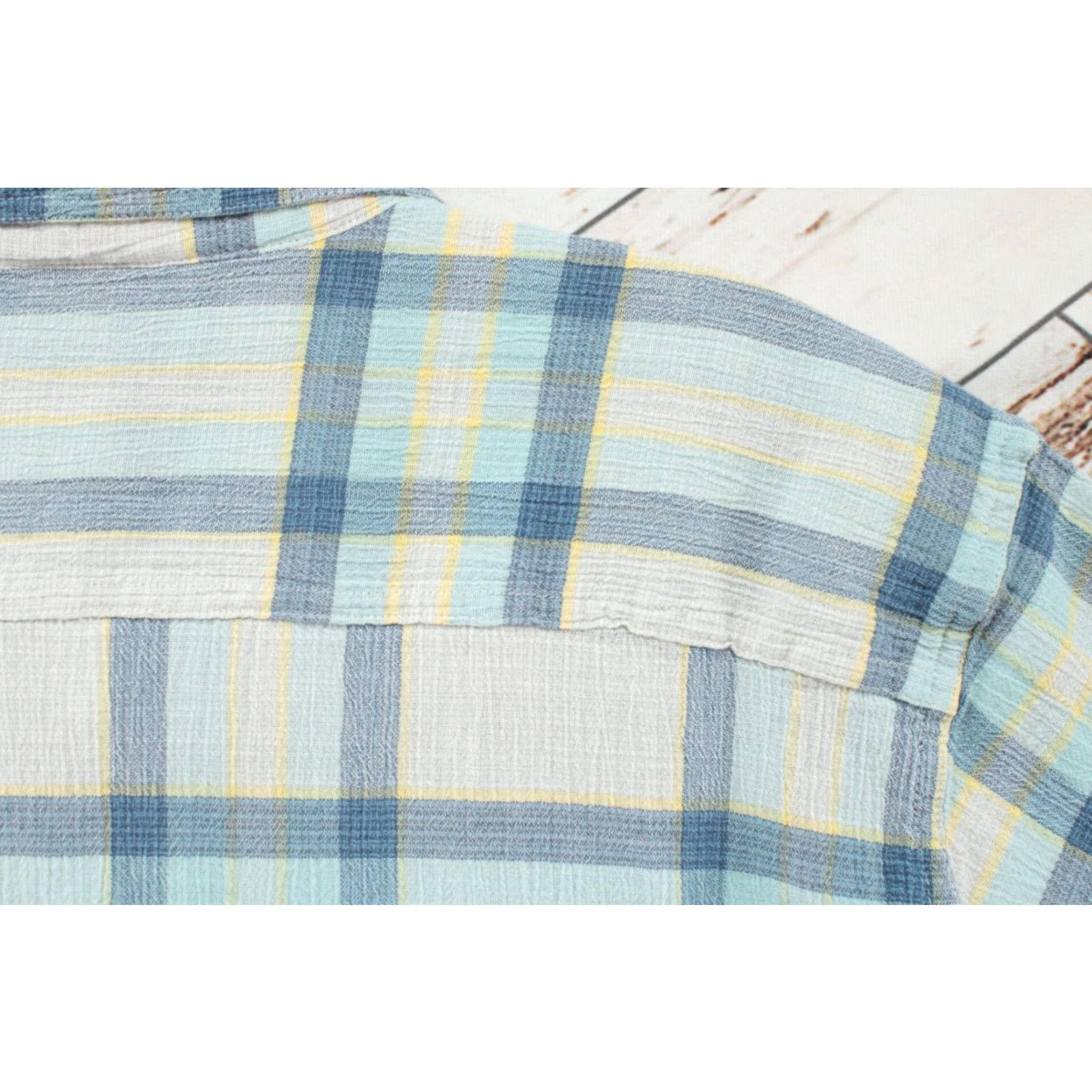 Patagonia Patagonia Yarn-Dye Shirt Mens Large Blue Plaid Button-Up Organic Cotton Preppy Shirt Size US L / EU 52-54 / 3 - 3 Thumbnail
