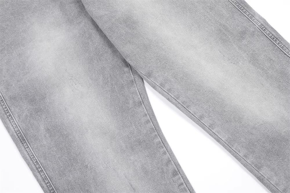 Japanese Brand × Jean Men's washed distressed American loose straight jeans Size US 32 / EU 48 - 6 Thumbnail