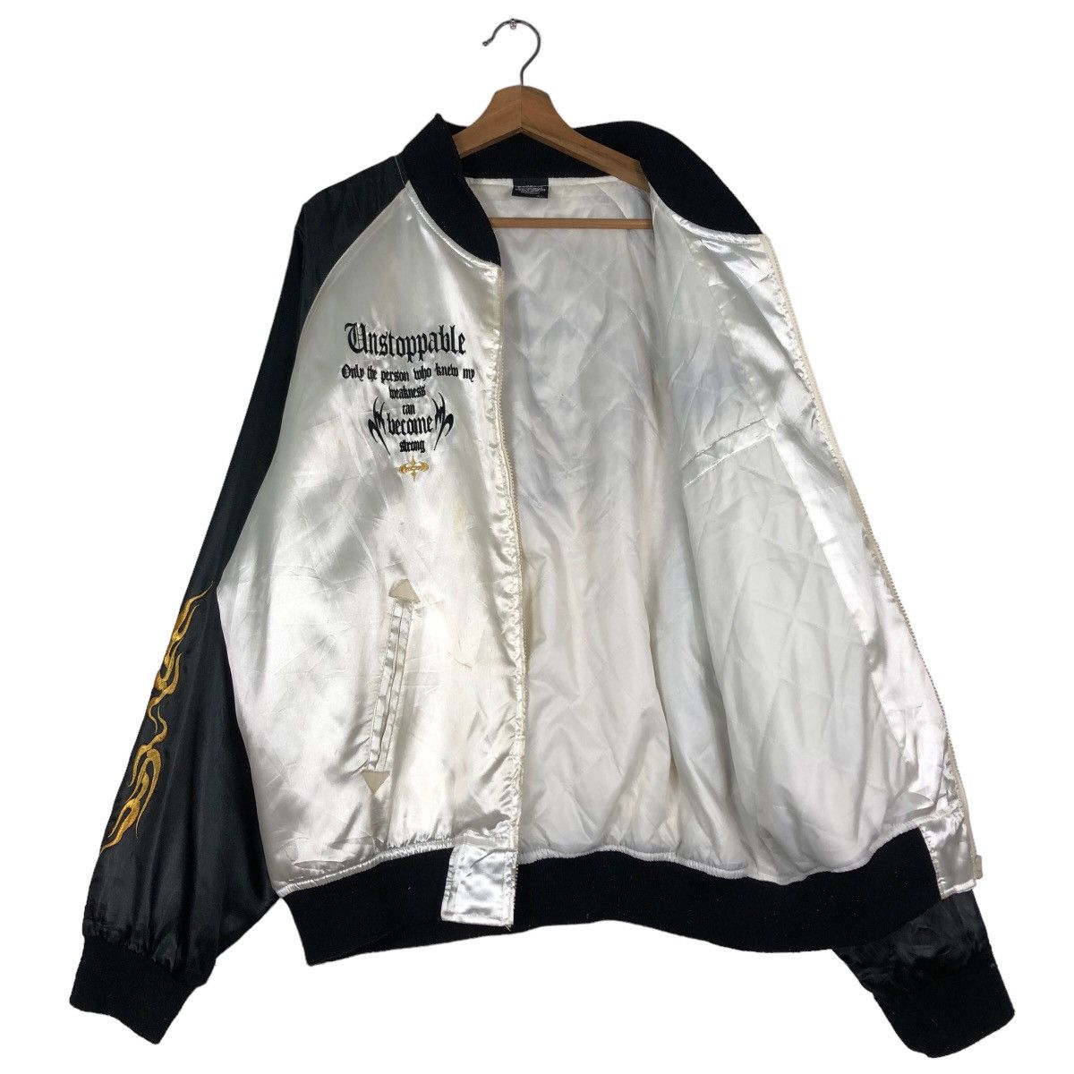 Japanese Brand 🔥Vintage Sukajan Jacket Unstoppable inspire Chrome Hearts Size US L / EU 52-54 / 3 - 11 Thumbnail