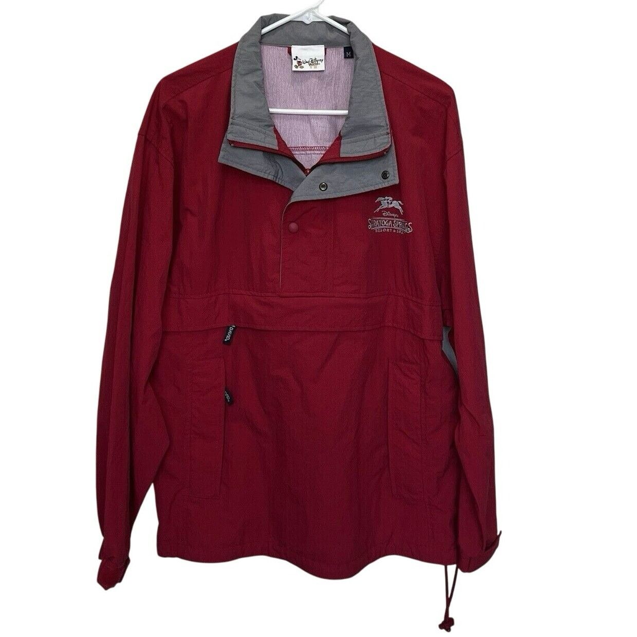 Disney Disney | Vintage Red Anorak 1/4 Zip Jacket Saratoga Springs Size US M / EU 48-50 / 2 - 1 Thumbnail