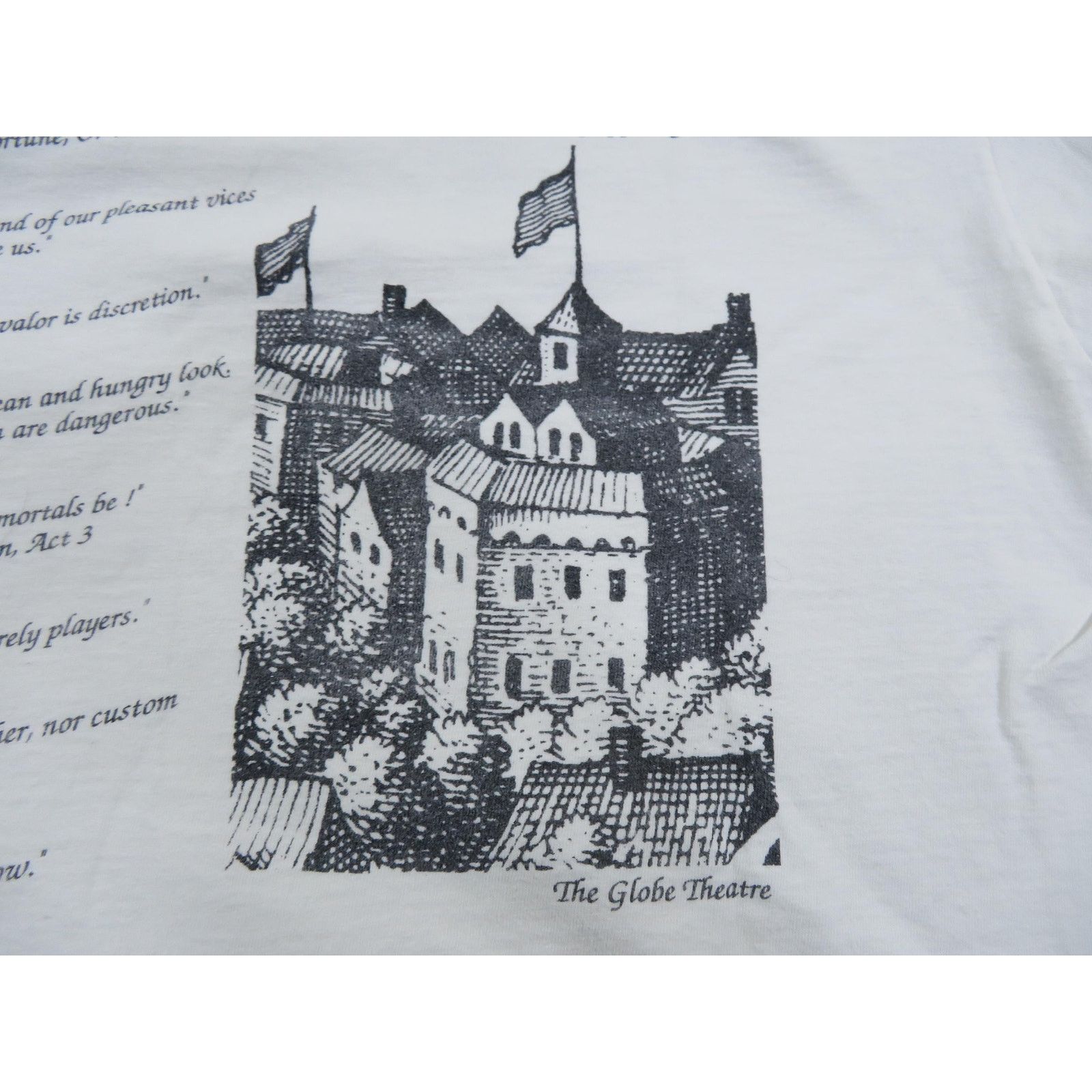 Other William Shakespeare Globe Theatre Double Sided T-shirt Sz L Size US L / EU 52-54 / 3 - 6 Thumbnail