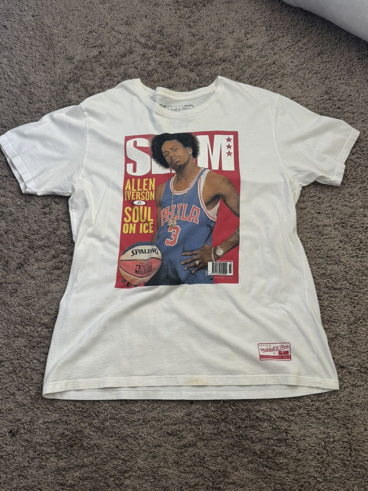 Mitchell & Ness Mitchell and Ness Allen Iverson Slam Cover T-Shirt Large Size US L / EU 52-54 / 3 - 1 Thumbnail