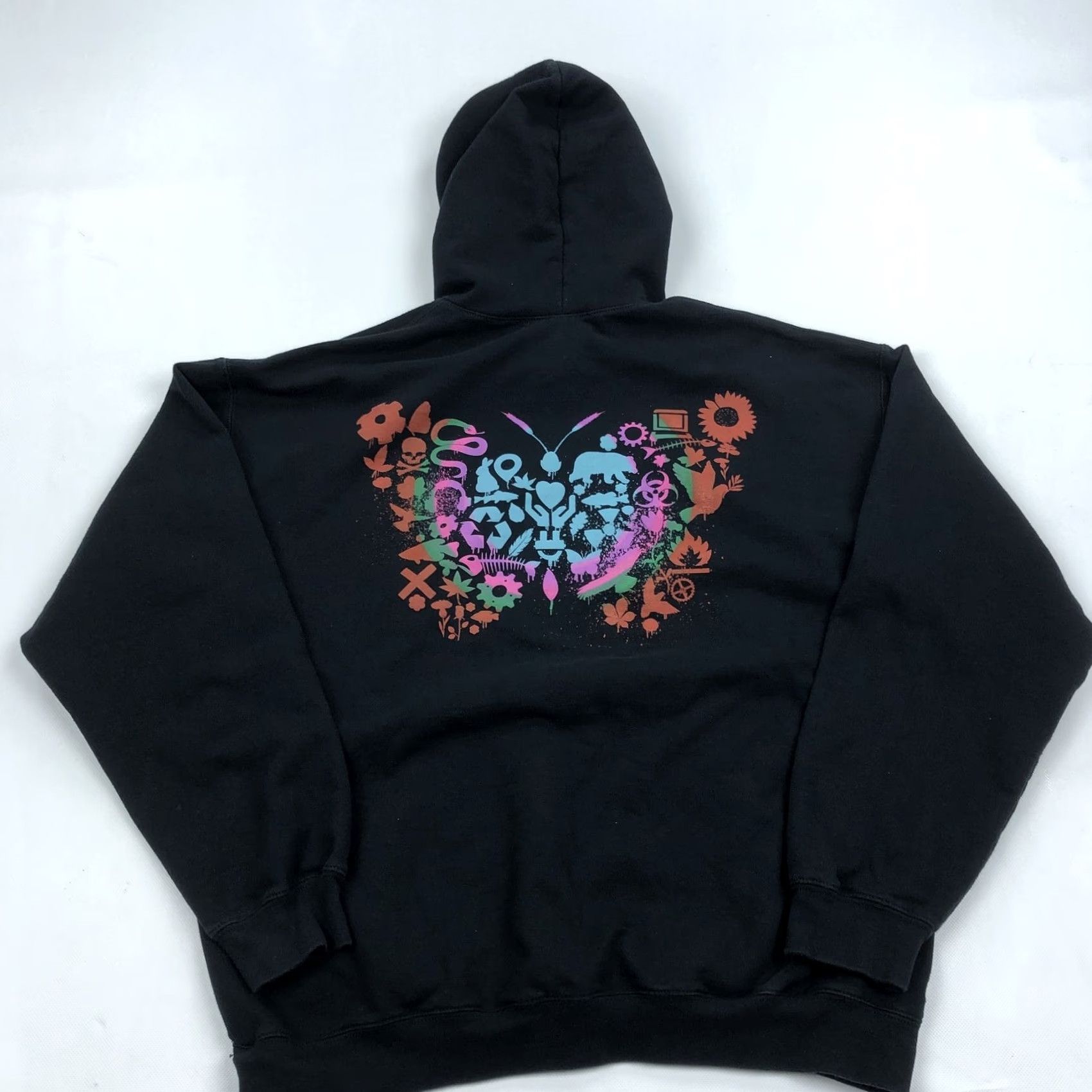 Gildan VINTAGE U2 UV Live at Sphere Las Vegas Hoodie Mens Black Size L Butterfly Size US L / EU 52-54 / 3 - 6 Thumbnail