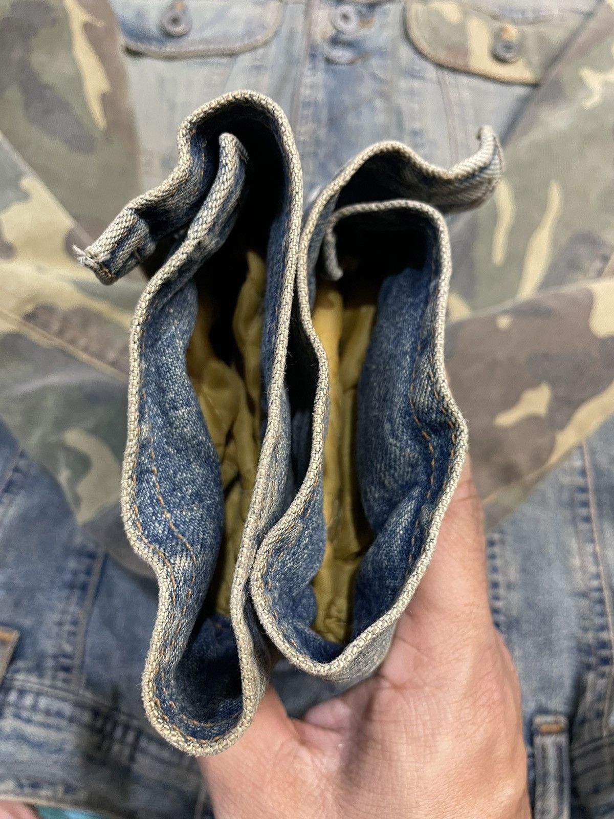 Dolce & Gabbana Dolce & Gabbana 00's Camo Denim Jacket Size US XS / EU 42 / 0 - 7 Thumbnail