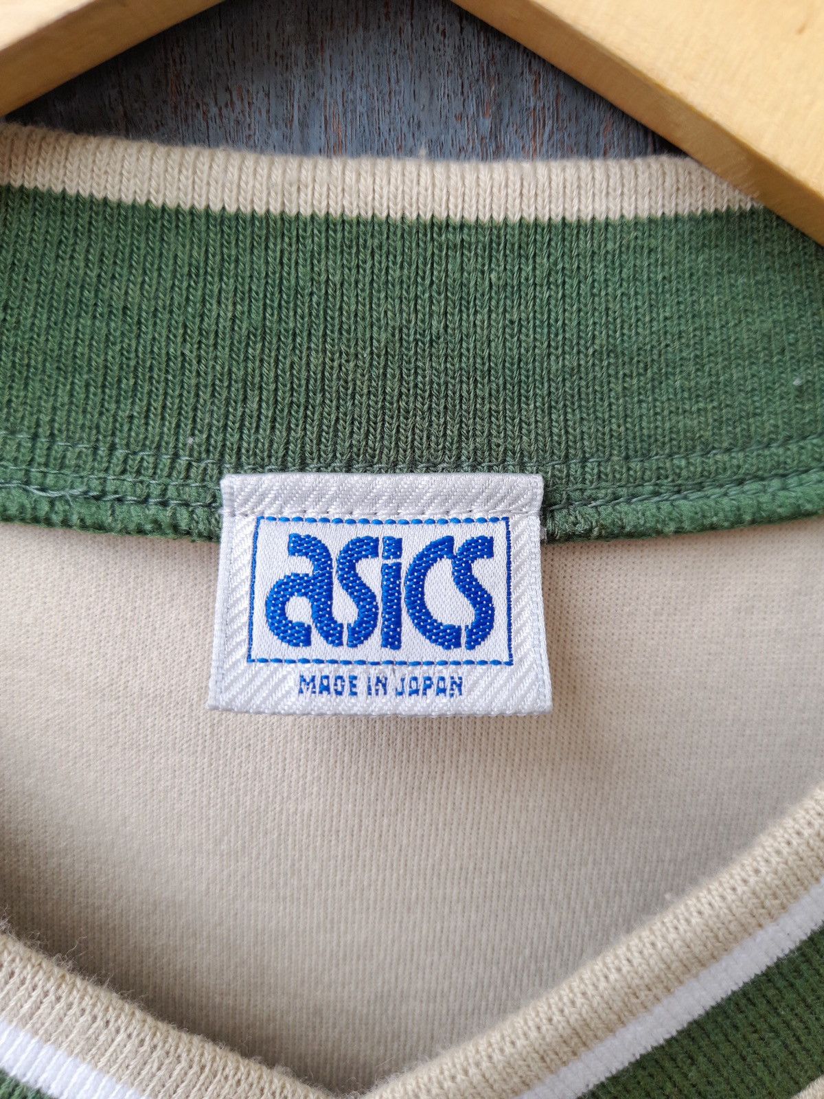 Asics Vintage Asics Made in Japan Sports Polo Beige Dragon Logo Size US M / EU 48-50 / 2 - 8 Thumbnail