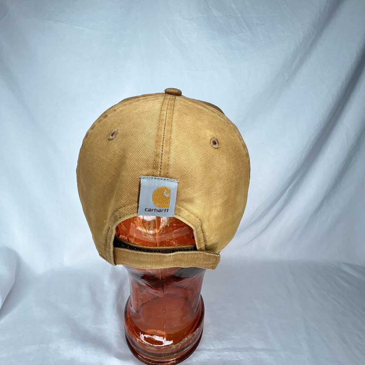 Carhartt Carhartt Canvas Wheat Embroidered Spell-Out Strapback Hat Size ONE SIZE - 3 Thumbnail
