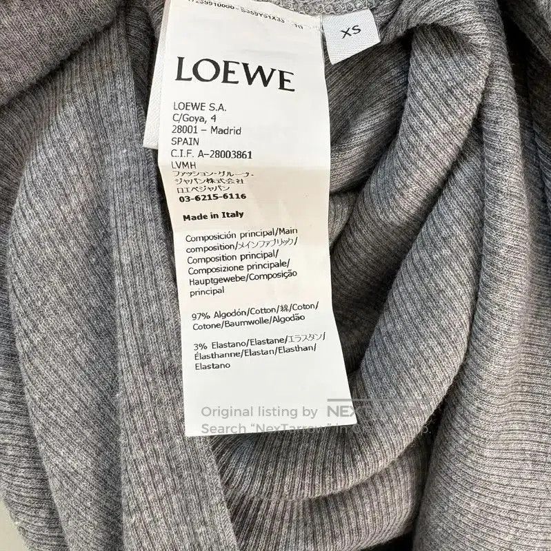 Loewe Loewe Grey Cotton Sleeveless Dress . Size XS / US 0-2 / IT 36-38 - 4 Thumbnail