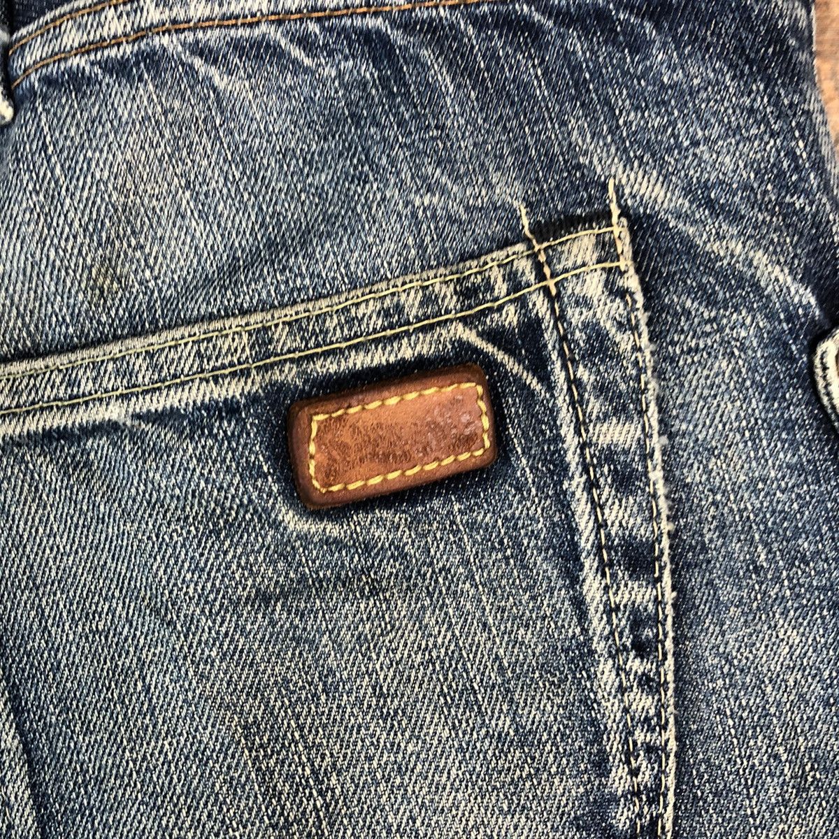 Japanese Brand D RNASlang Japan Distressed ripped buckle back Denim #A2154 Size US 30 / EU 46 - 23 Thumbnail